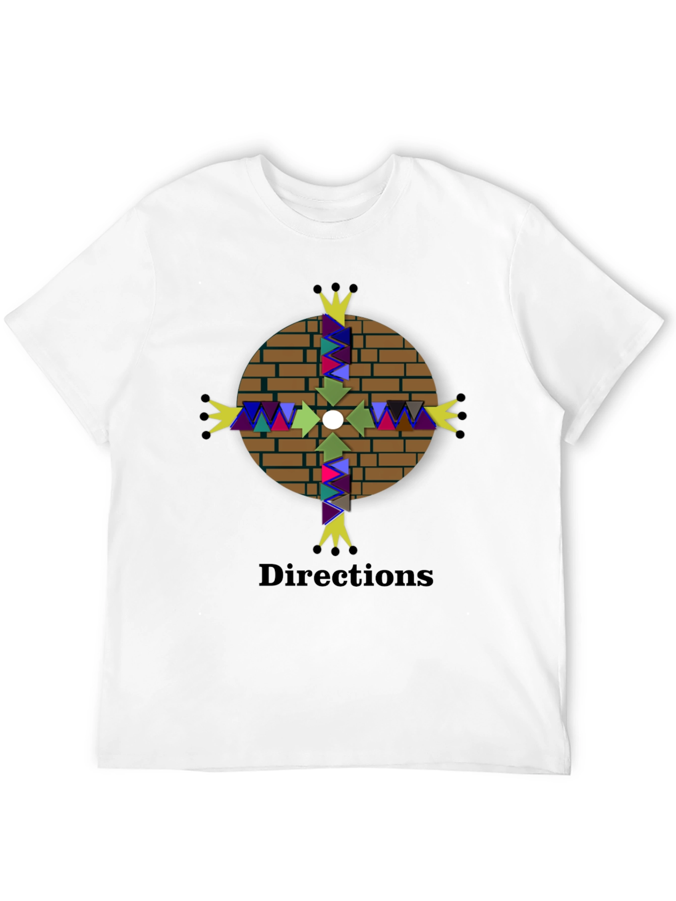 Directions Graphic Tee - Unique Compass Design