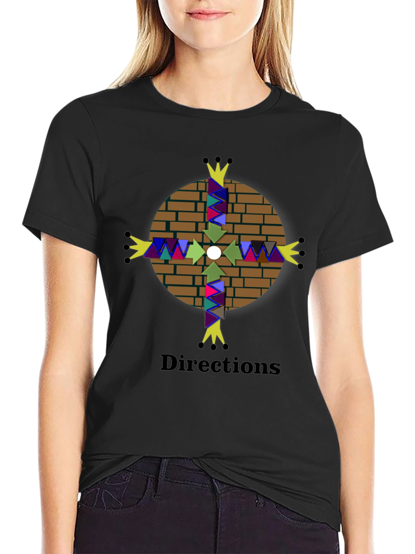 Directions Graphic Tee - Unique Compass Design