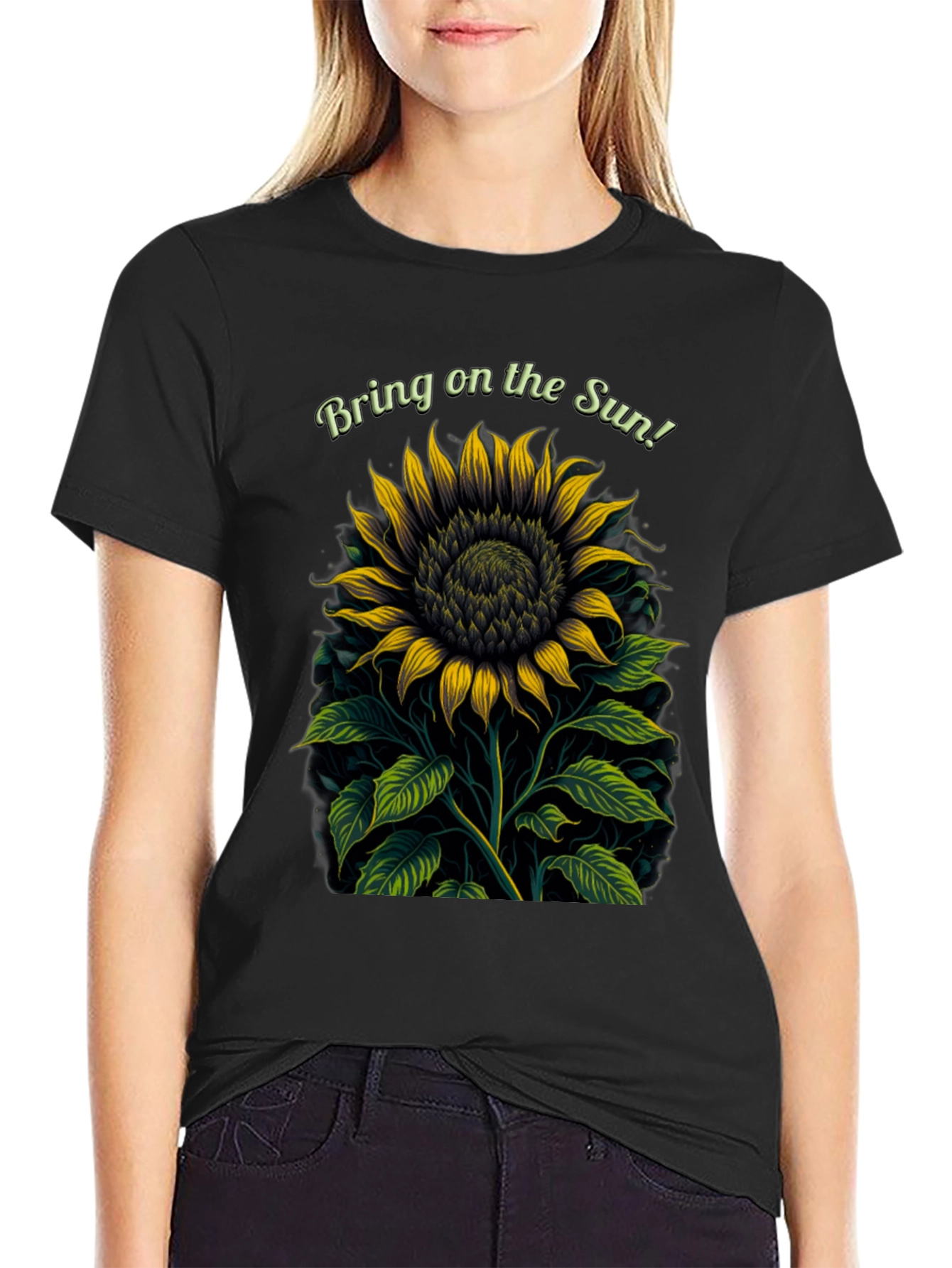 Bring on the Sun Sunflower Graphic Tee