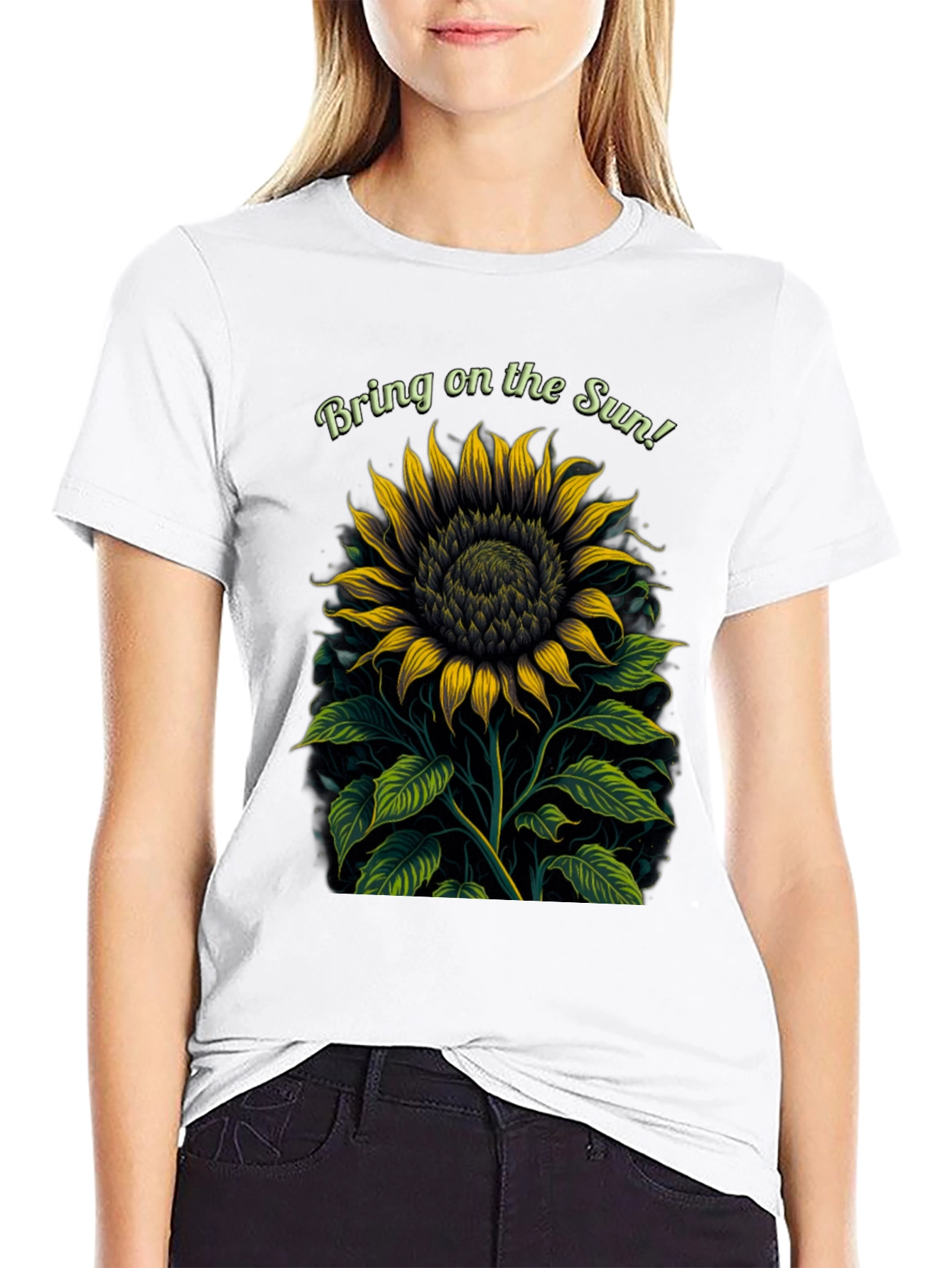 Bring on the Sun Sunflower Graphic Tee