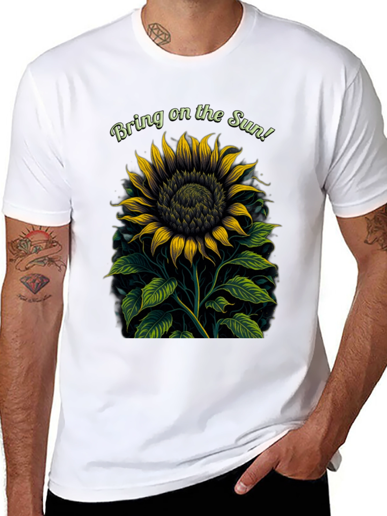 Bring on the Sun Sunflower Graphic Tee