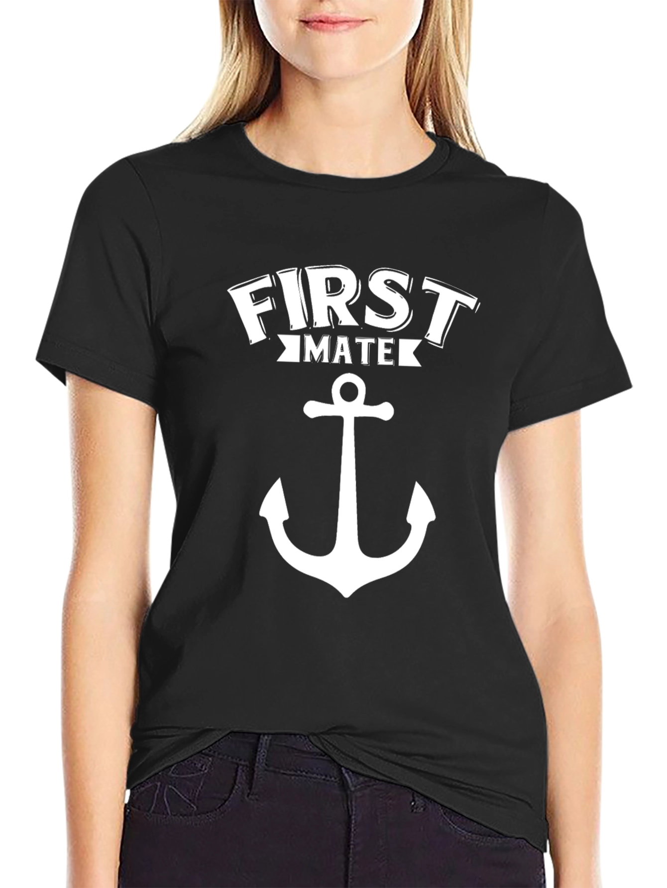 First Mate Anchor Graphic Tee - Nautical T-Shirt