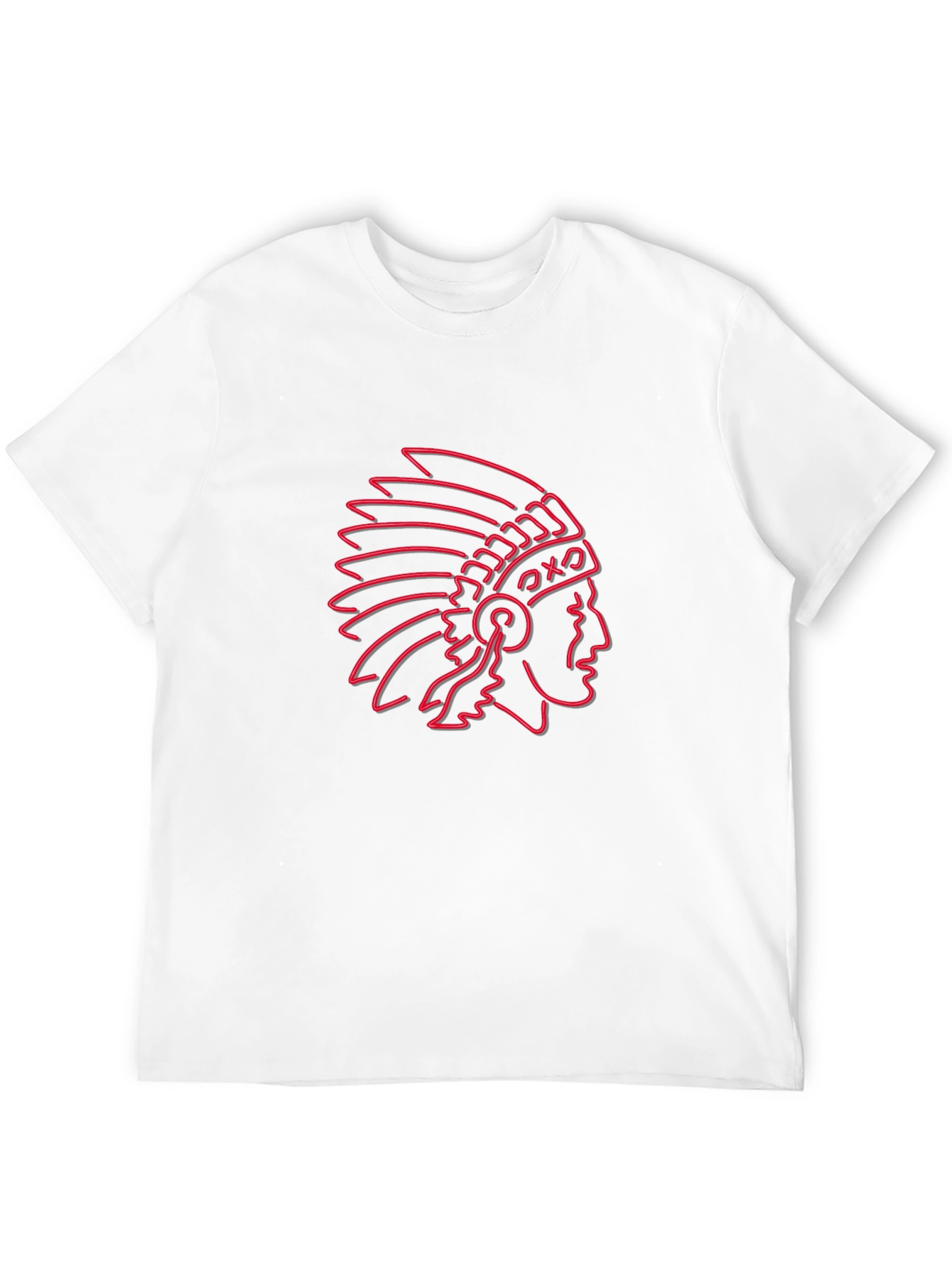 Neon Chief Graphic Tee - Black Cotton Blend