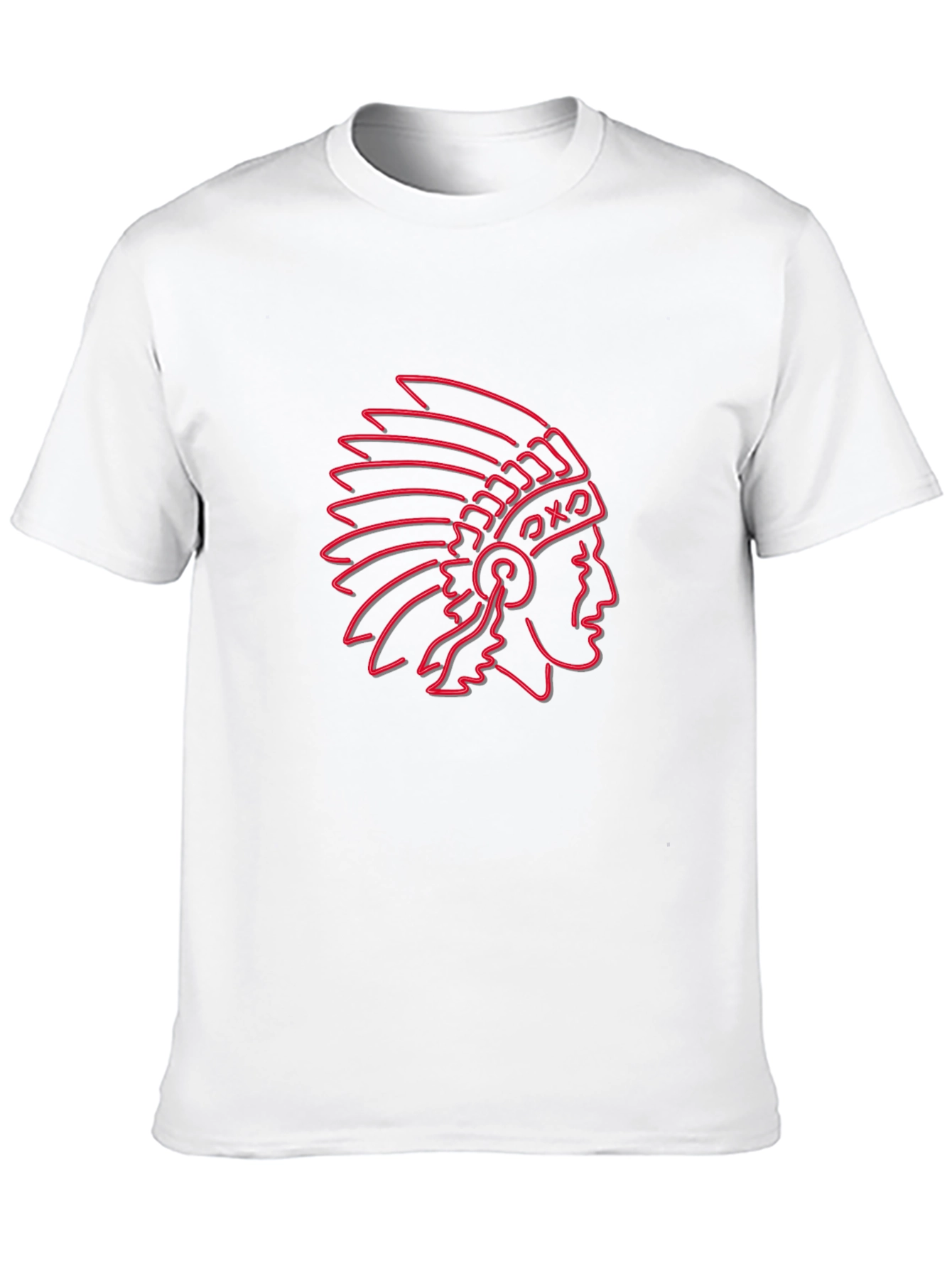 Neon Chief Graphic Tee - Black Cotton Blend