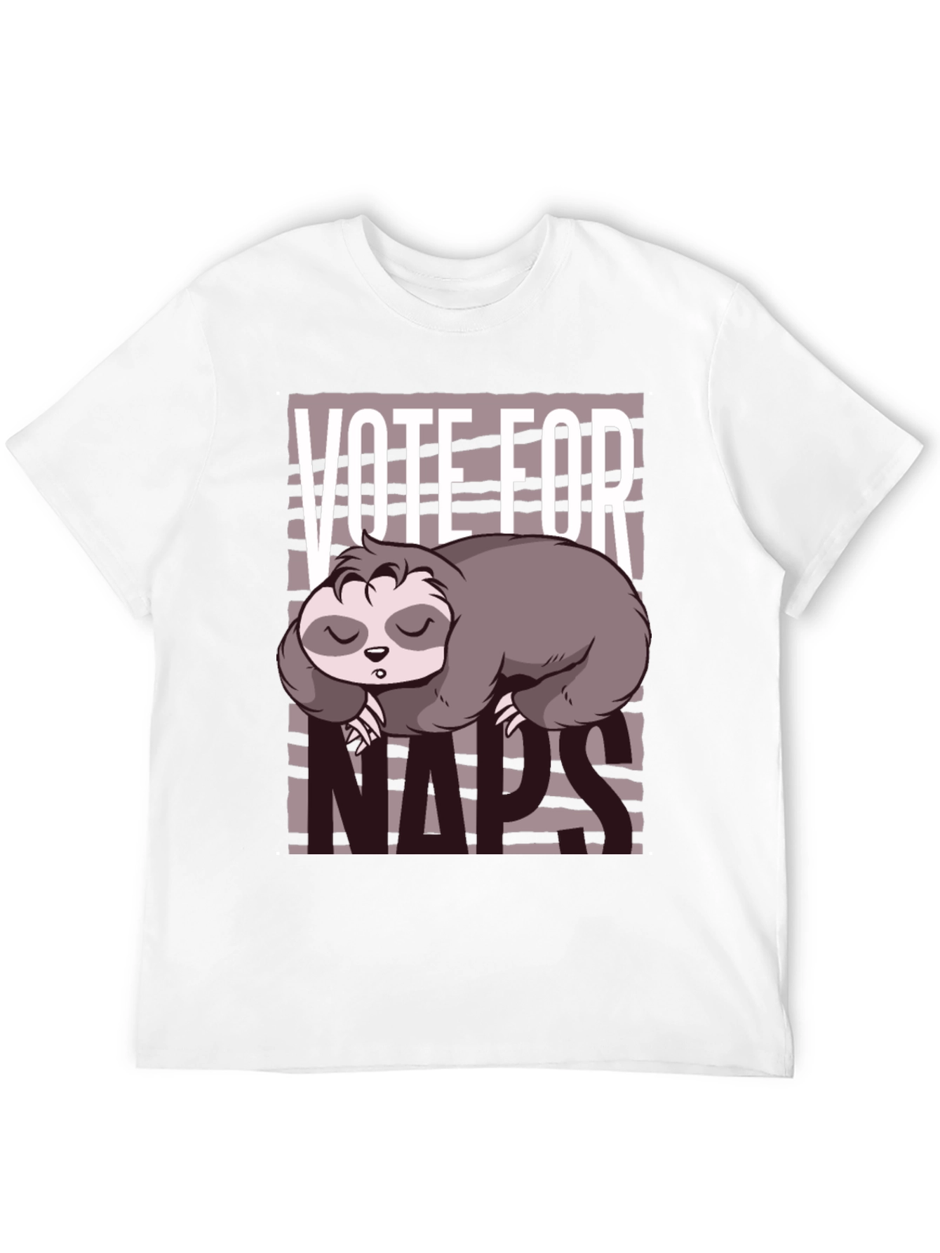 Vote for Naps Sloth Graphic Tee