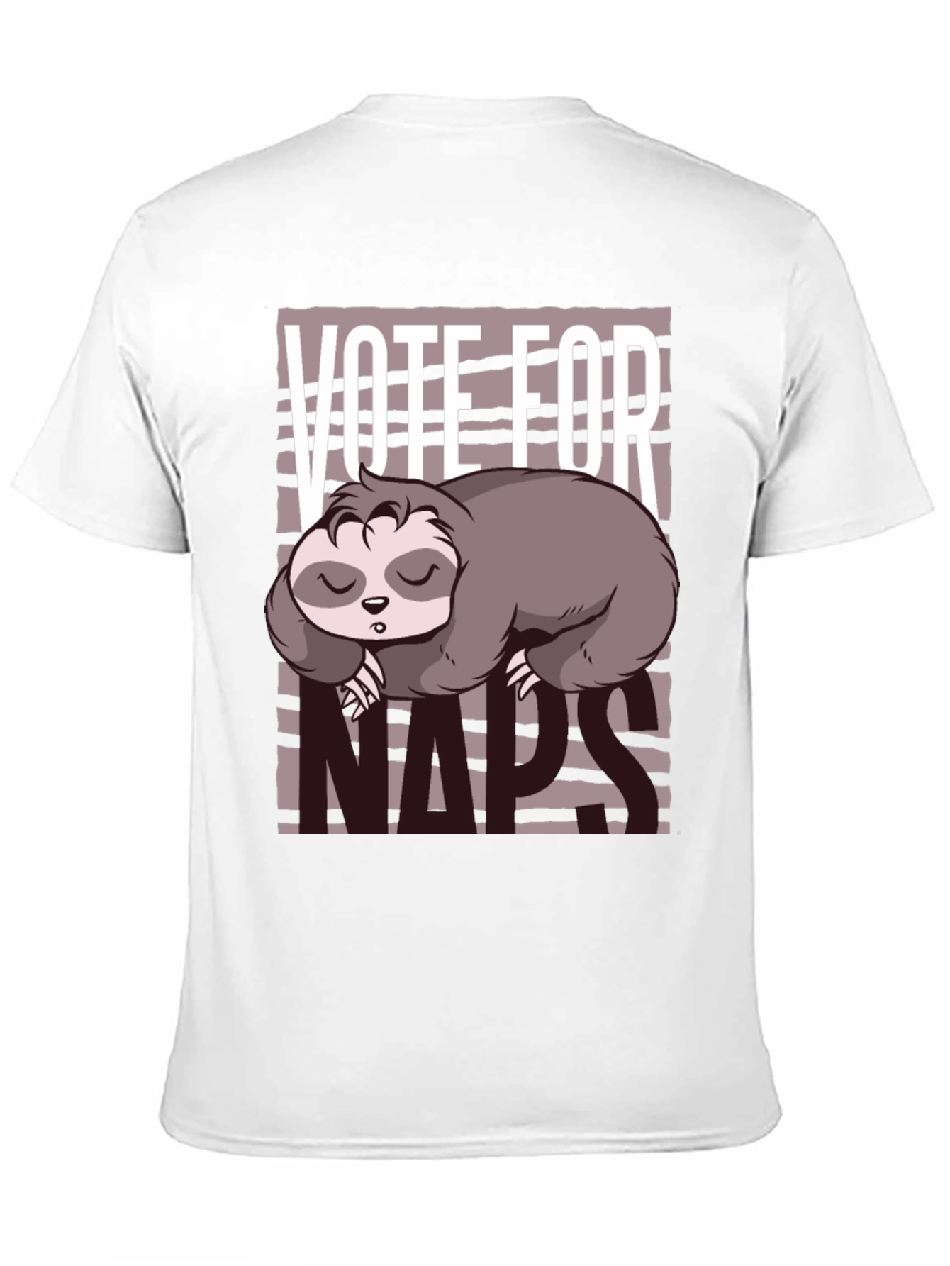 Vote for Naps Sloth Graphic Tee