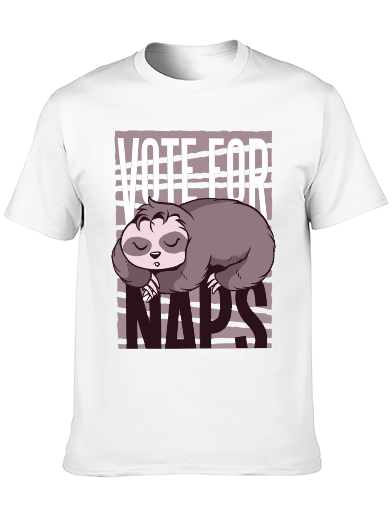 Vote for Naps Sloth Graphic Tee