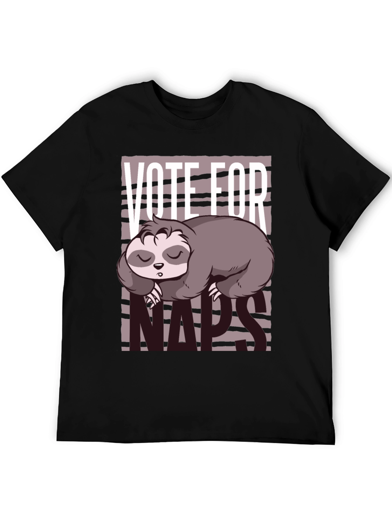 Vote for Naps Sloth Graphic Tee