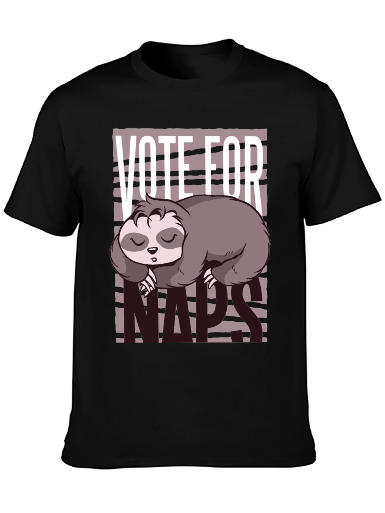 Vote for Naps Sloth Graphic Tee