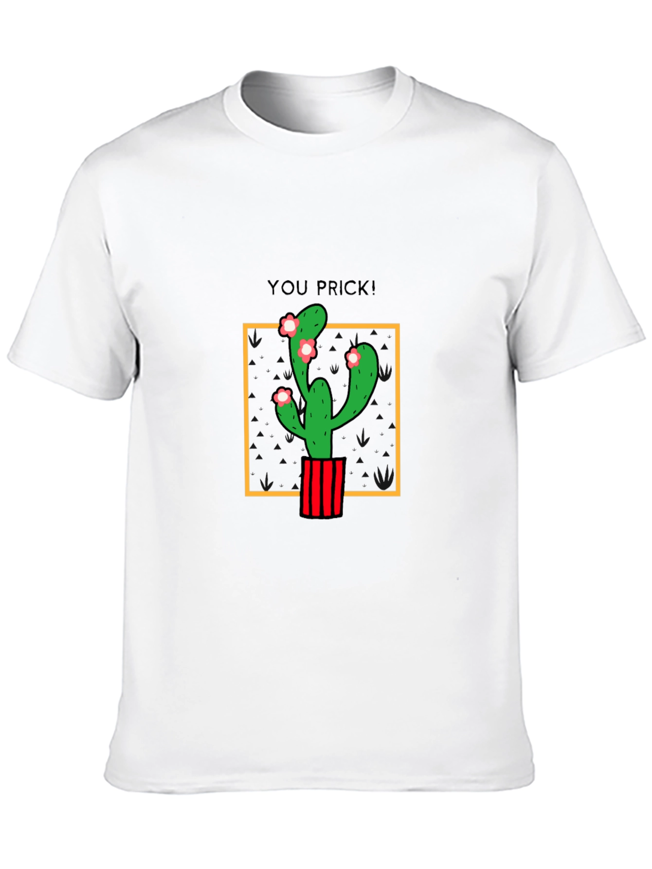 Funny Cactus T-Shirt - You Prick! Graphic Tee