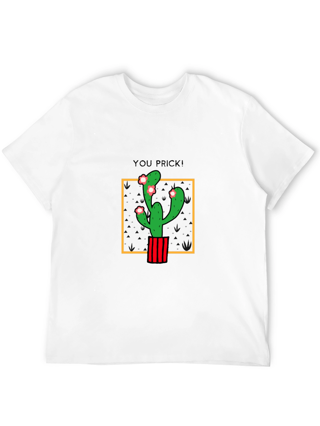 Funny Cactus T-Shirt - You Prick! Graphic Tee