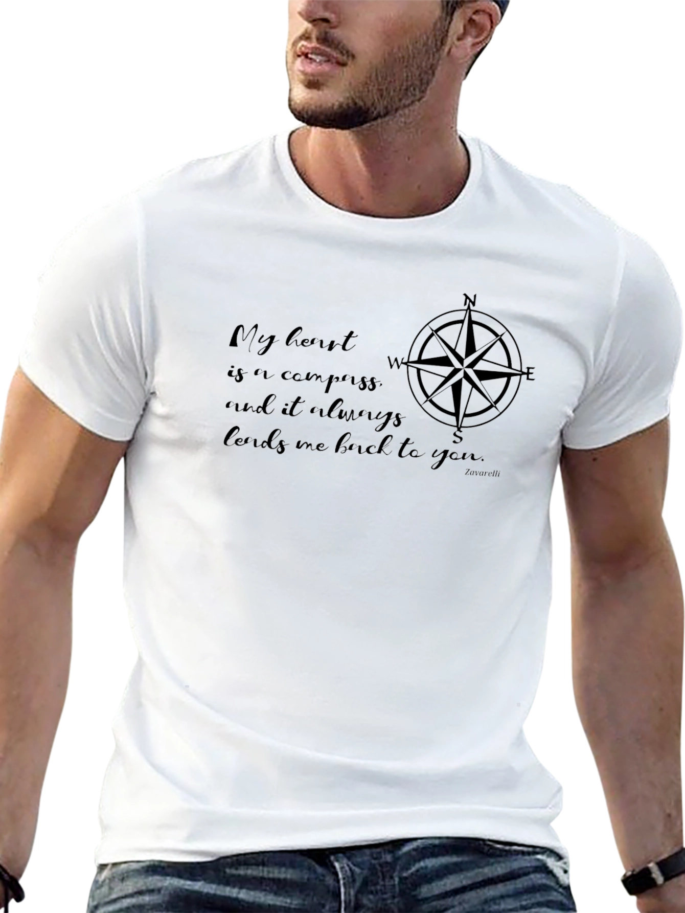 Compass Heart T-Shirt - Always Leads Back To You
