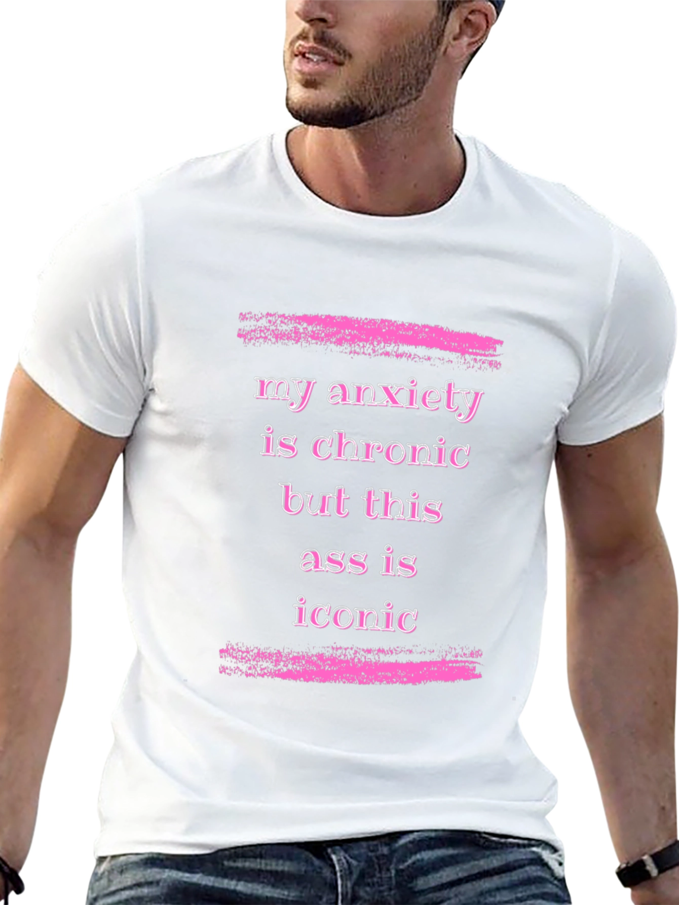 Anxiety is Chronic Funny Graphic T-Shirt