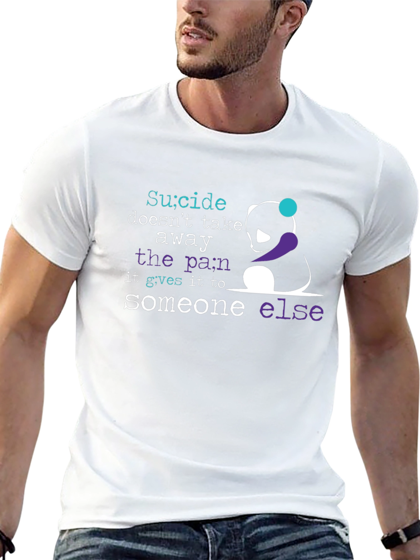 Suicide Awareness T-Shirt - Panda Graphic Tee