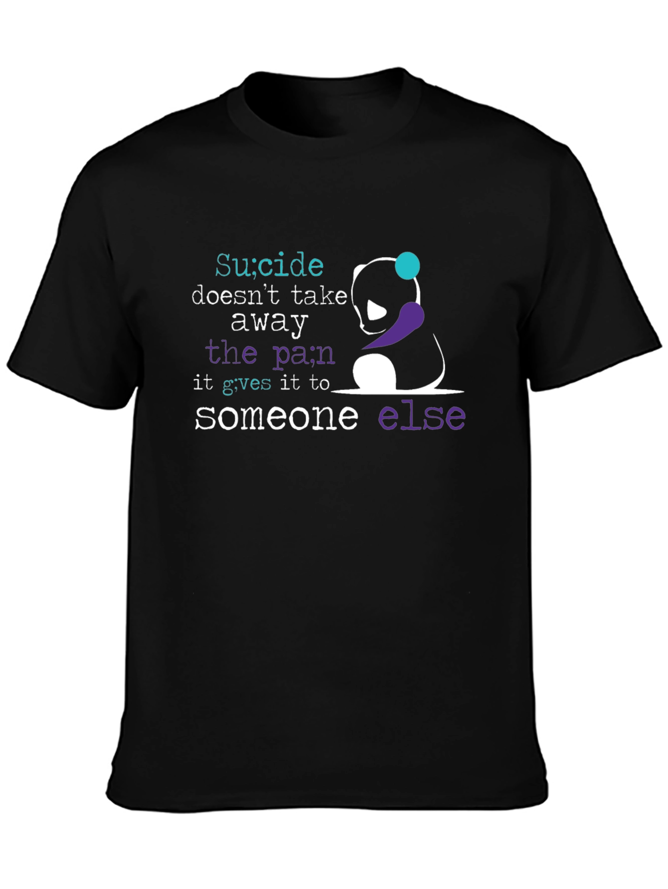 Suicide Awareness T-Shirt - Panda Graphic Tee