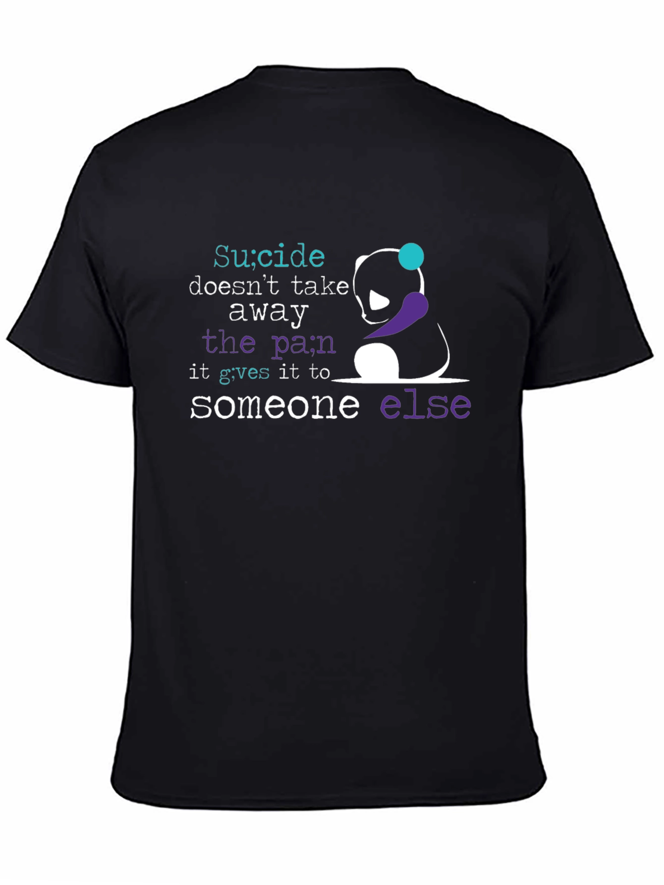 Suicide Awareness T-Shirt - Panda Graphic Tee