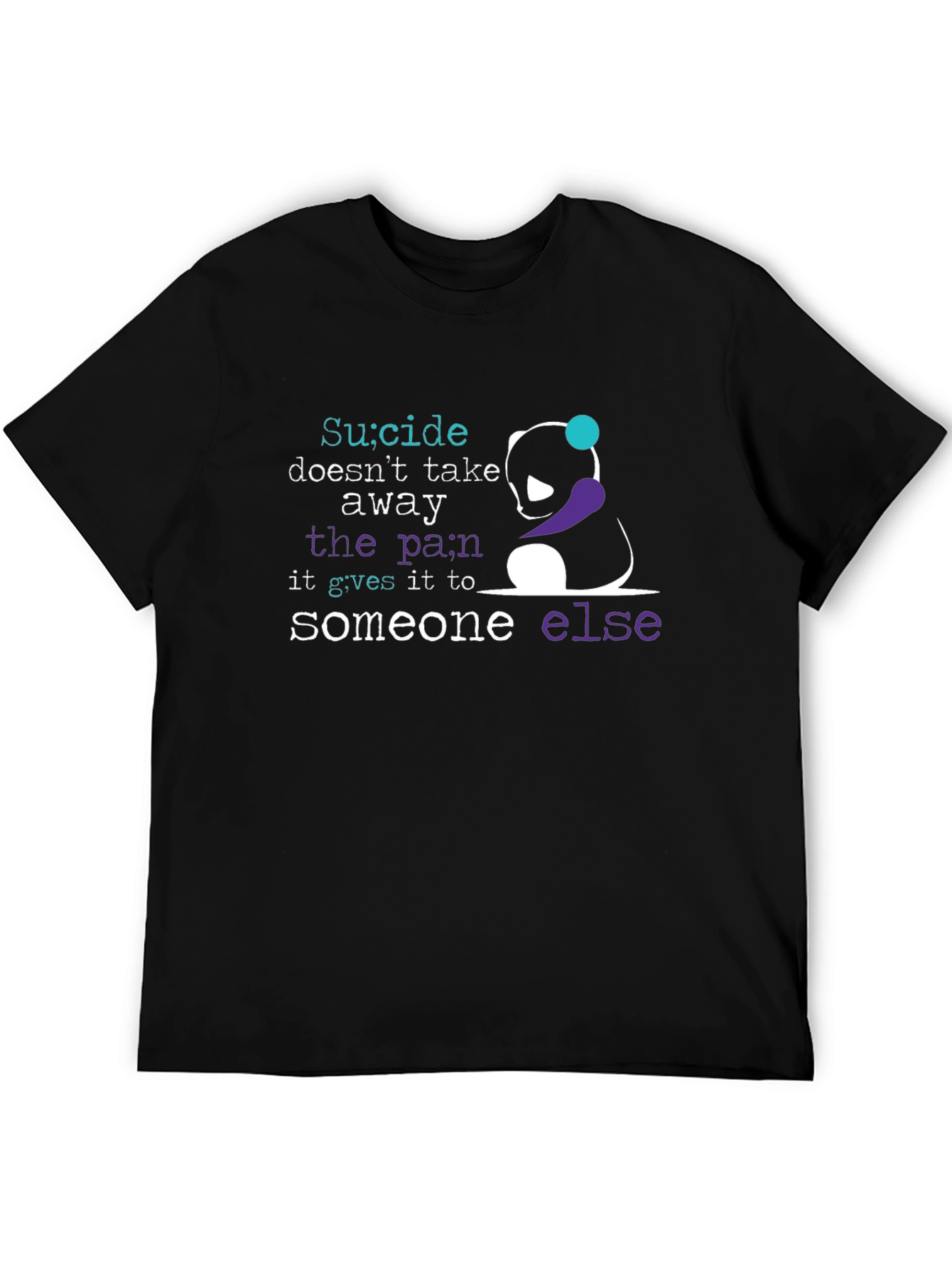 Suicide Awareness T-Shirt - Panda Graphic Tee