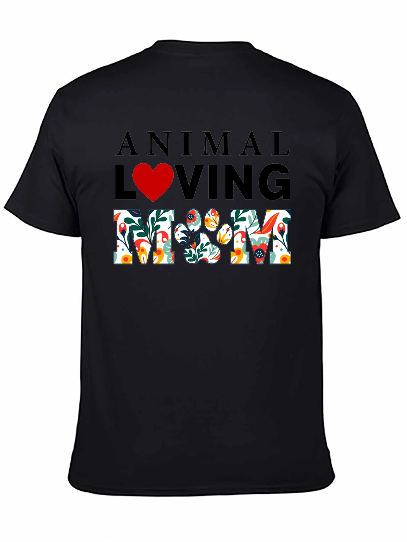 Animal Loving Mom Graphic T-Shirt