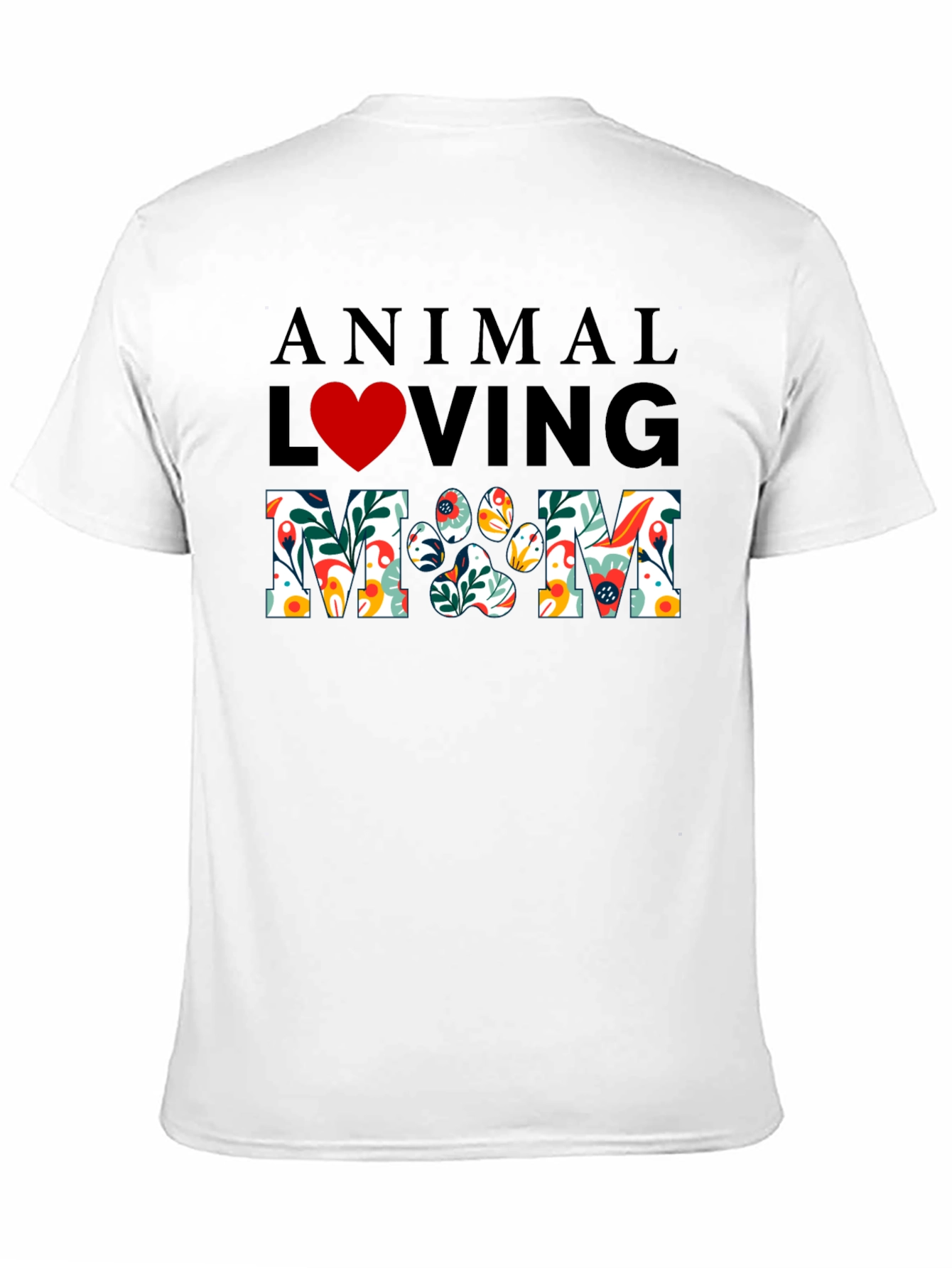 Animal Loving Mom Graphic T-Shirt