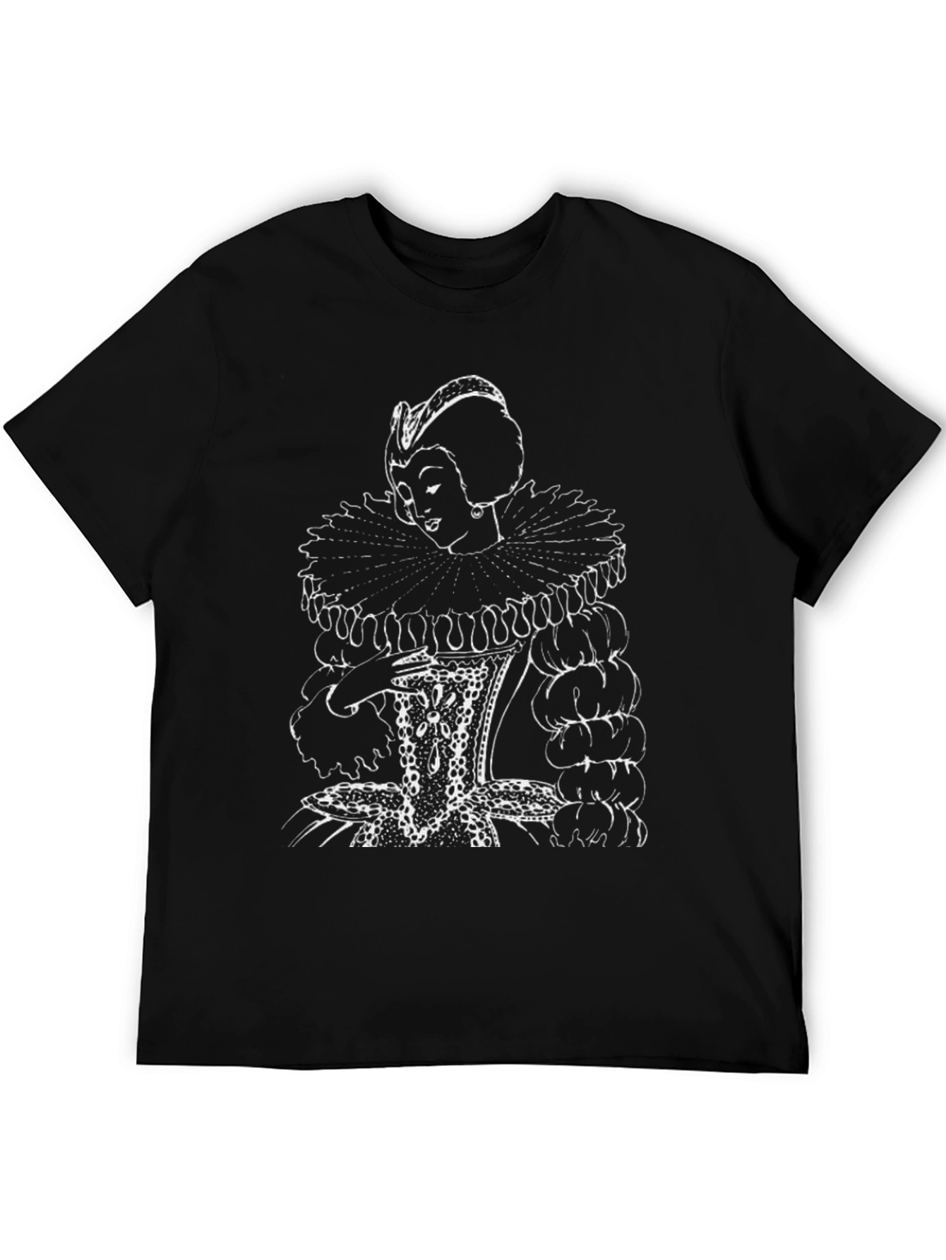 Renaissance Queen Graphic Tee - Black
