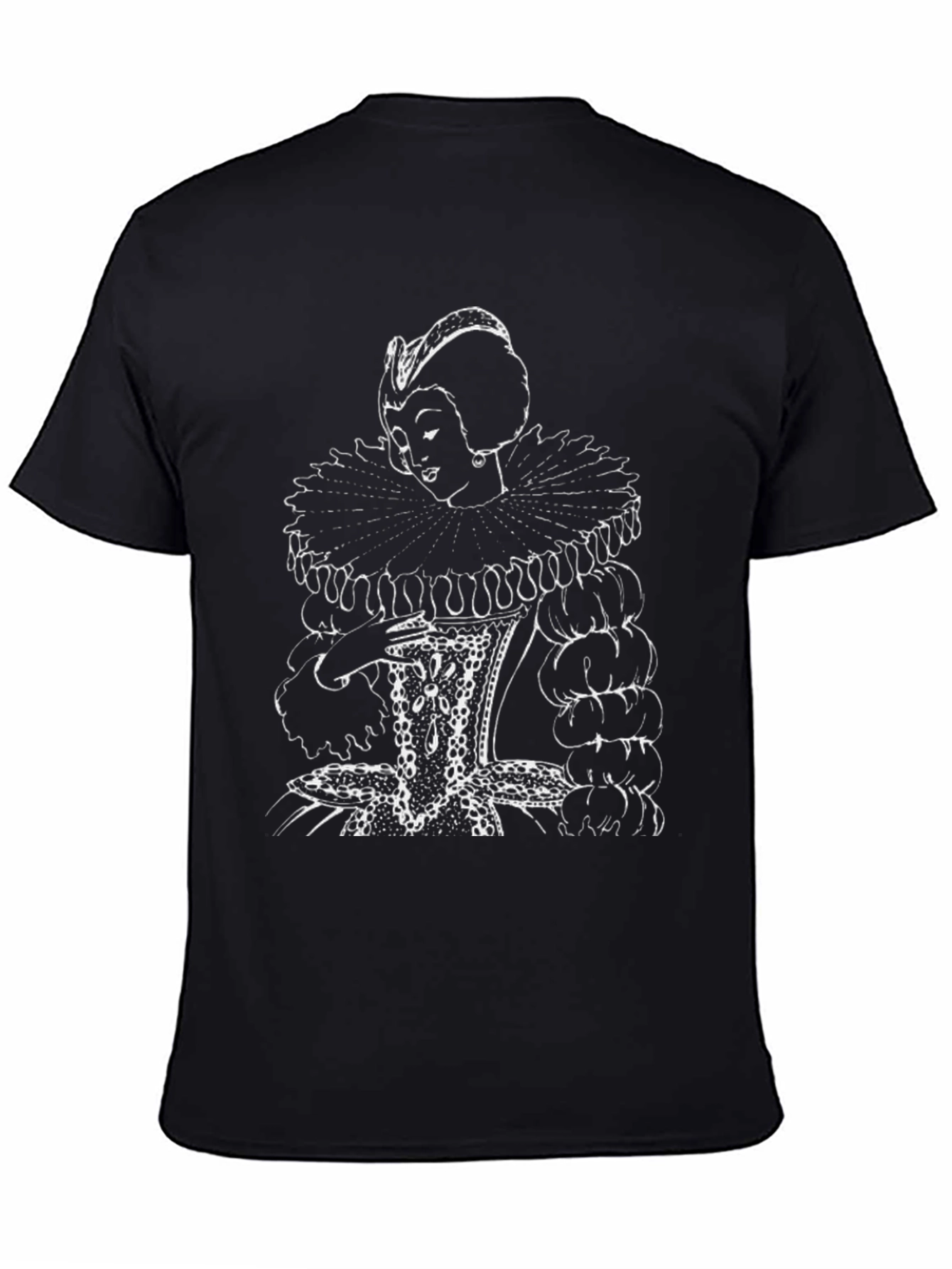 Renaissance Queen Graphic Tee - Black