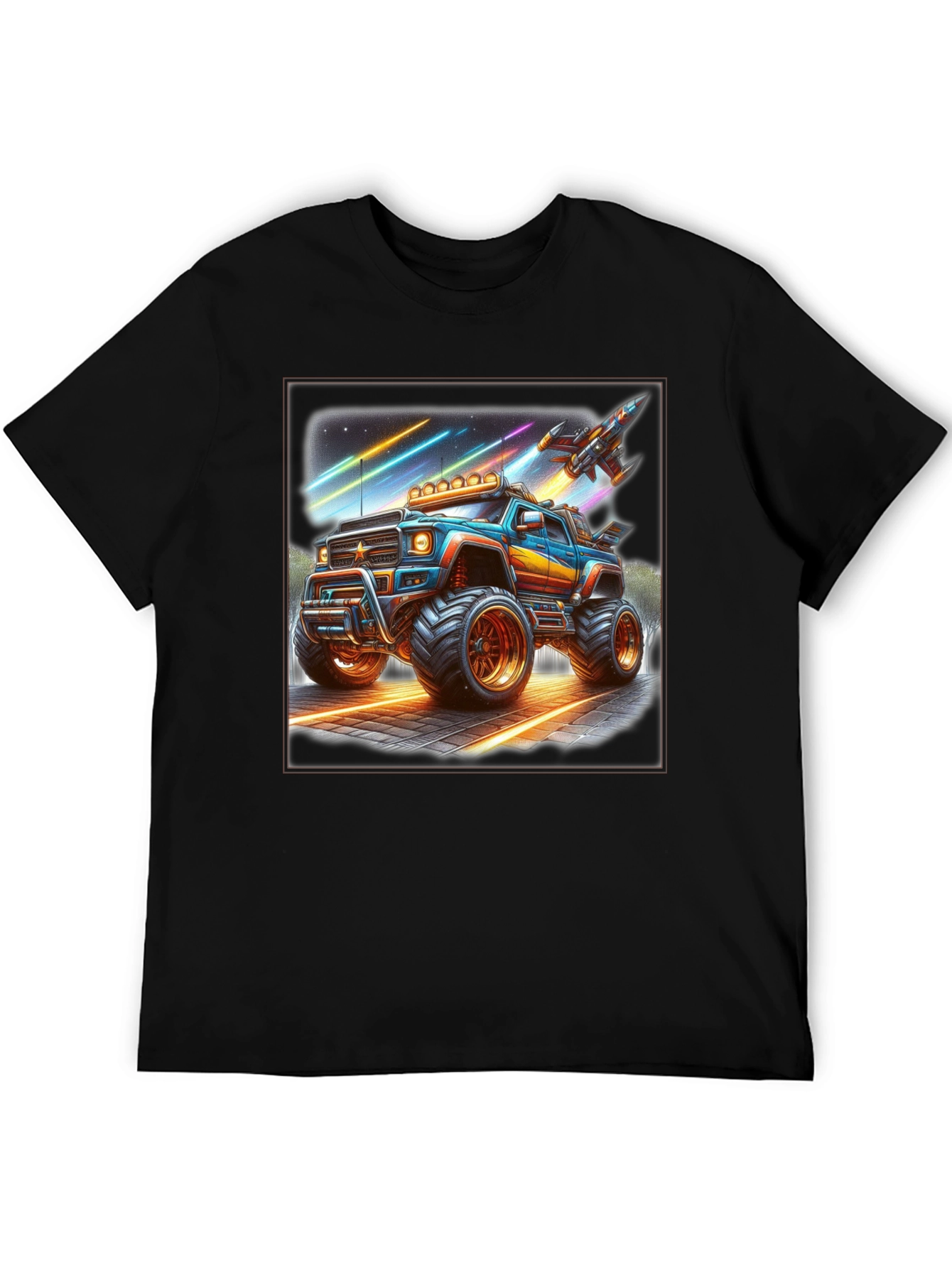 Monster Truck Rocket T-Shirt