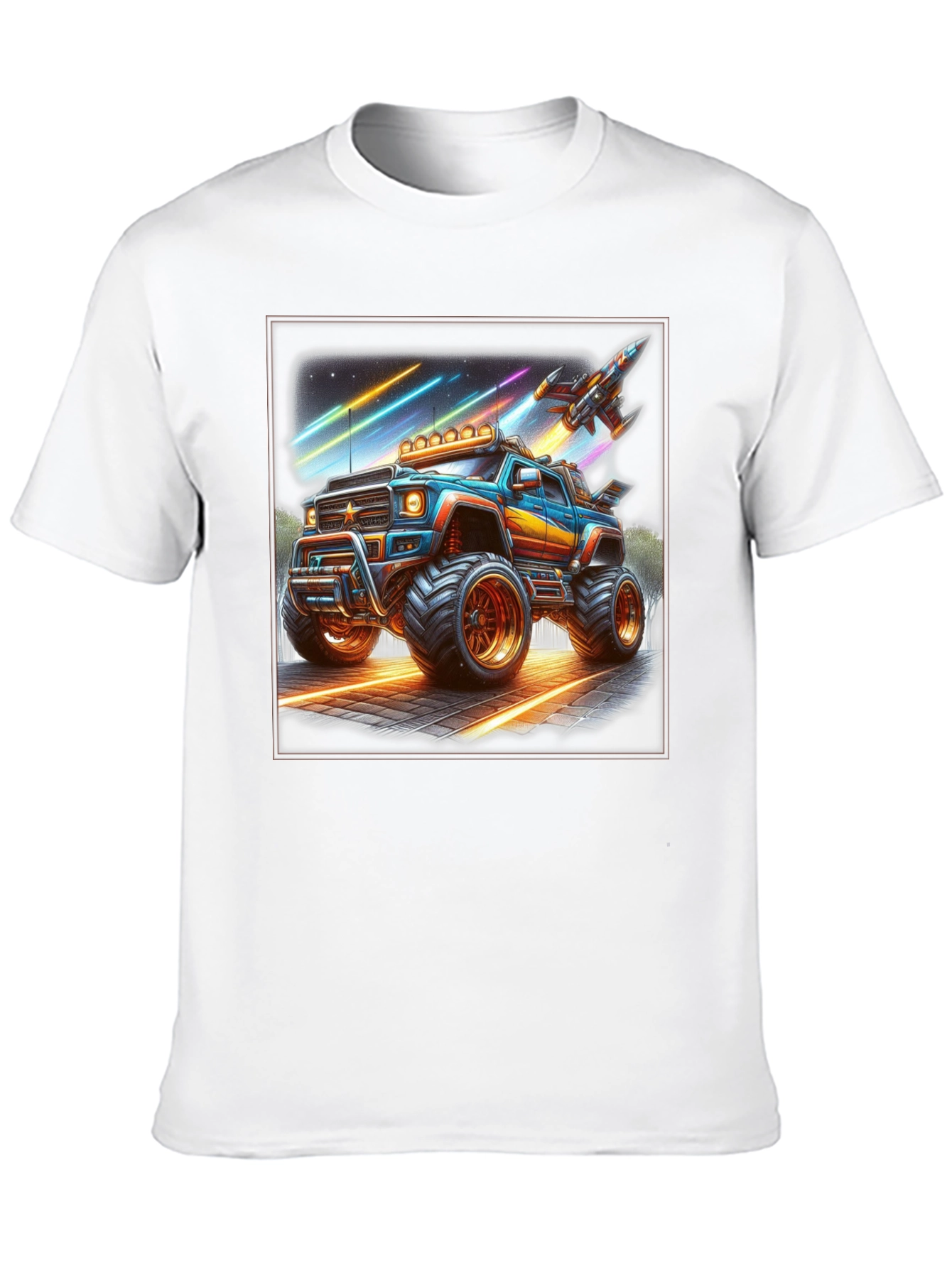 Monster Truck Rocket T-Shirt