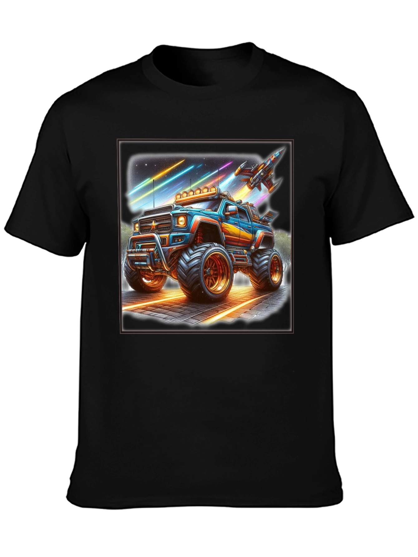 Monster Truck Rocket T-Shirt