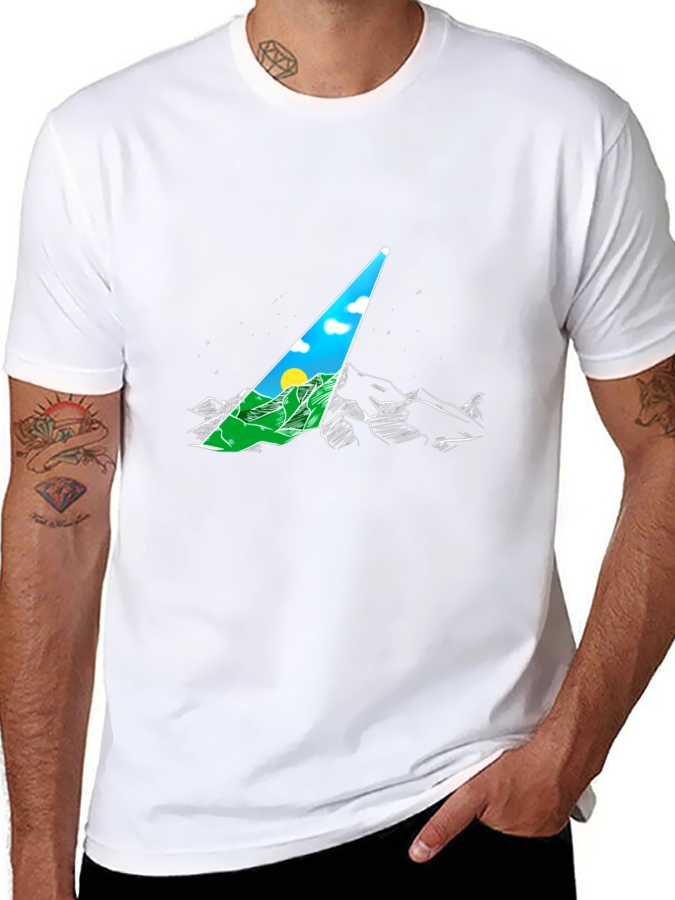 Mountain View Graphic Tee - Adventure Awaits!