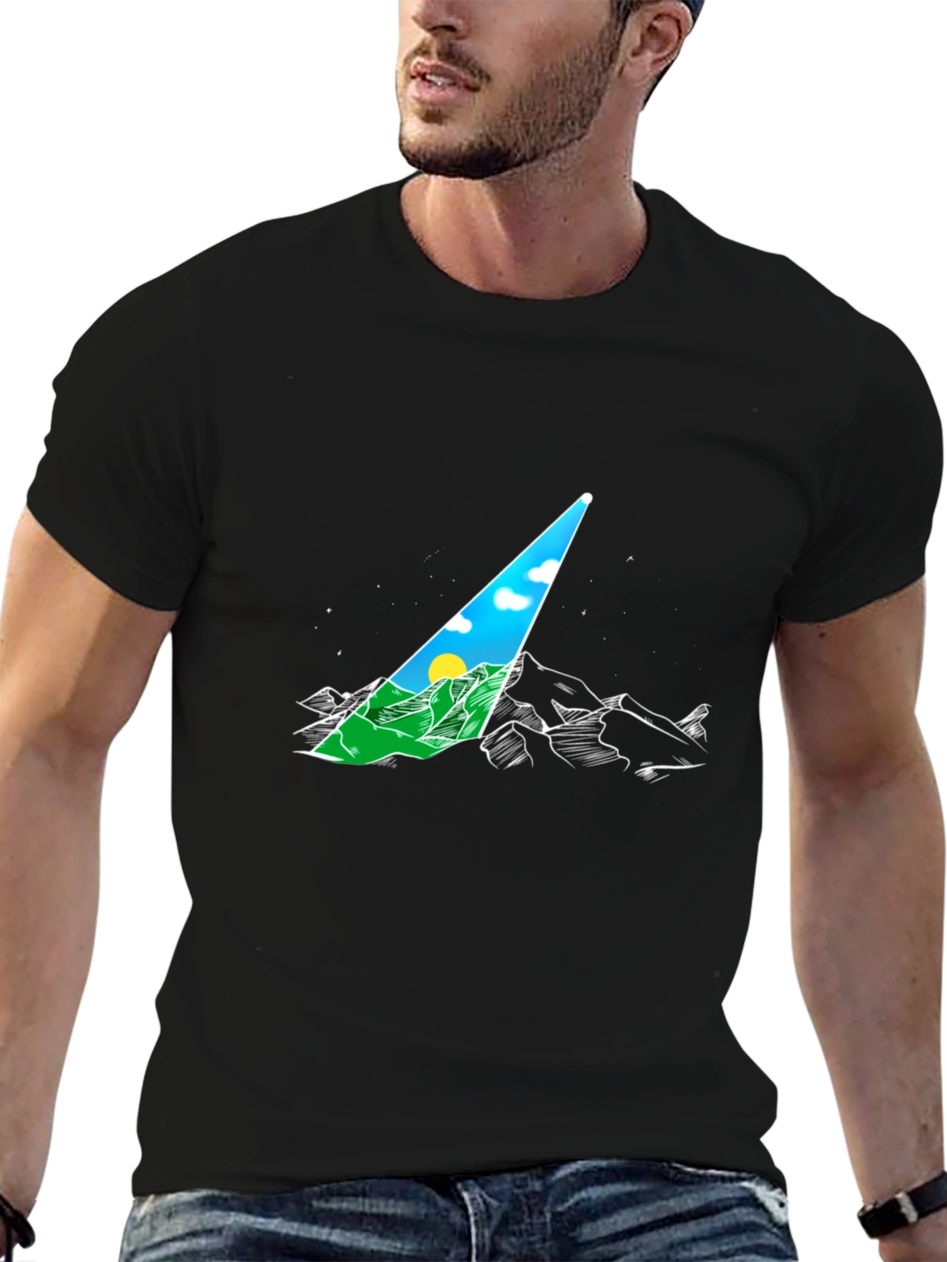 Mountain View Graphic Tee - Adventure Awaits!