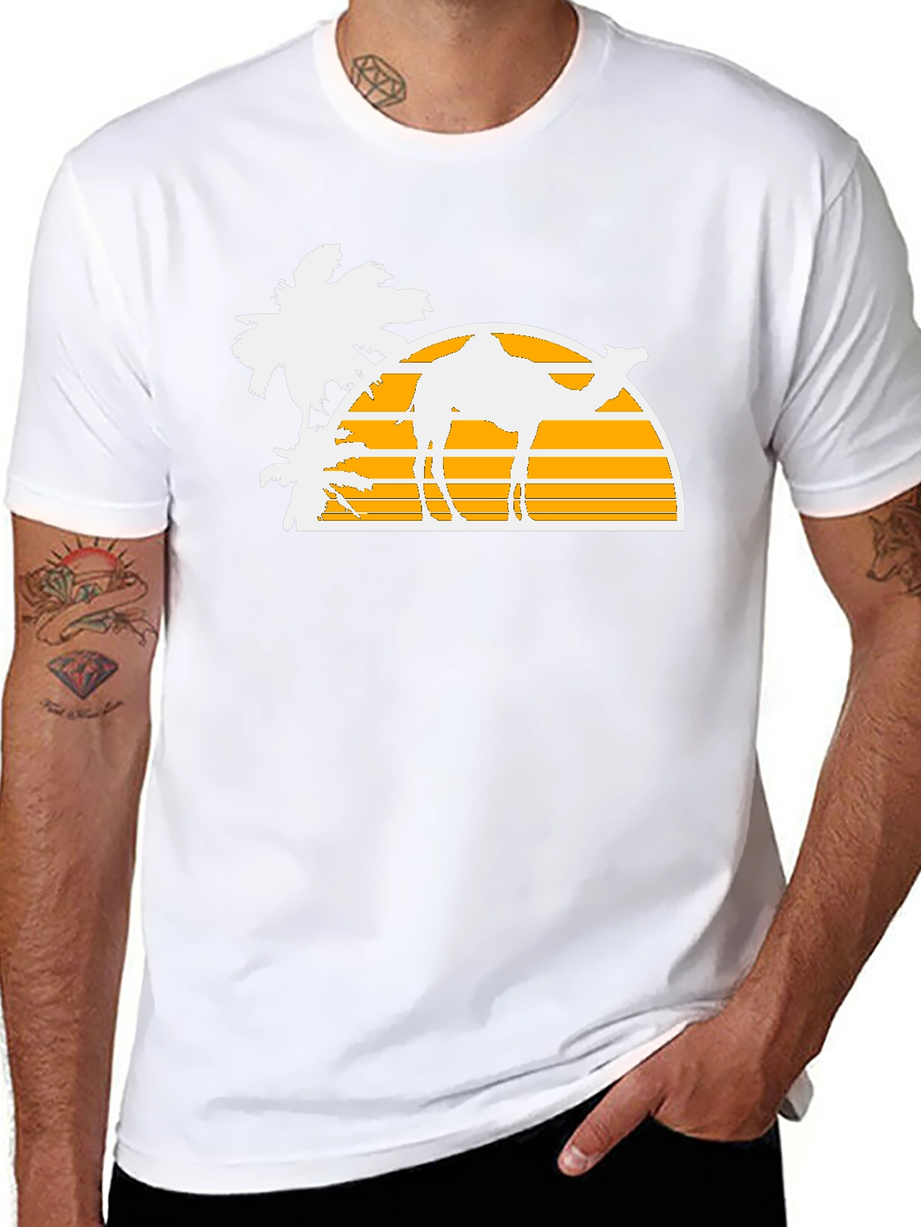 Retro Desert Camel T-Shirt