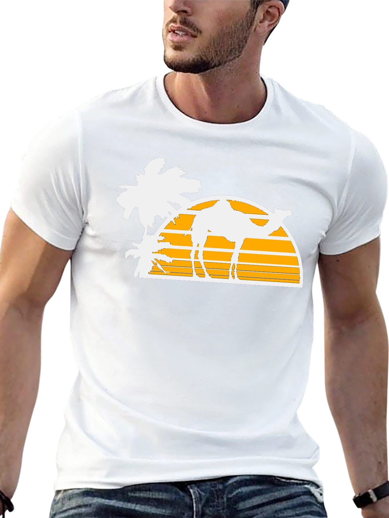 Retro Desert Camel T-Shirt