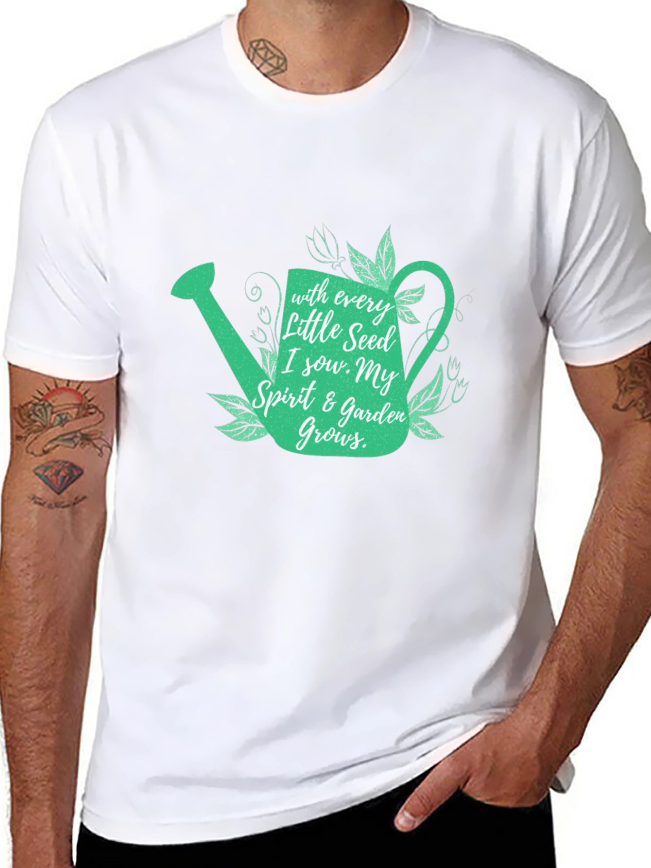 Gardeners Tee: With Every Seed Design
