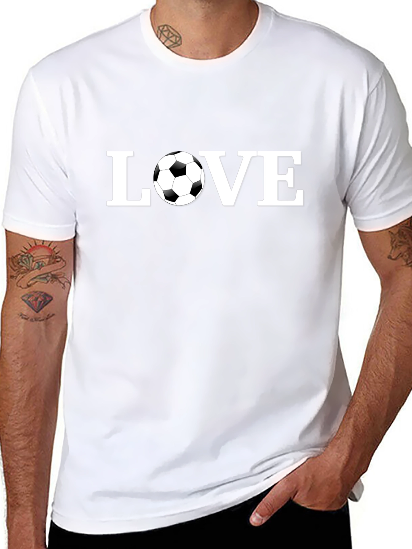 Love Soccer Black T-Shirt