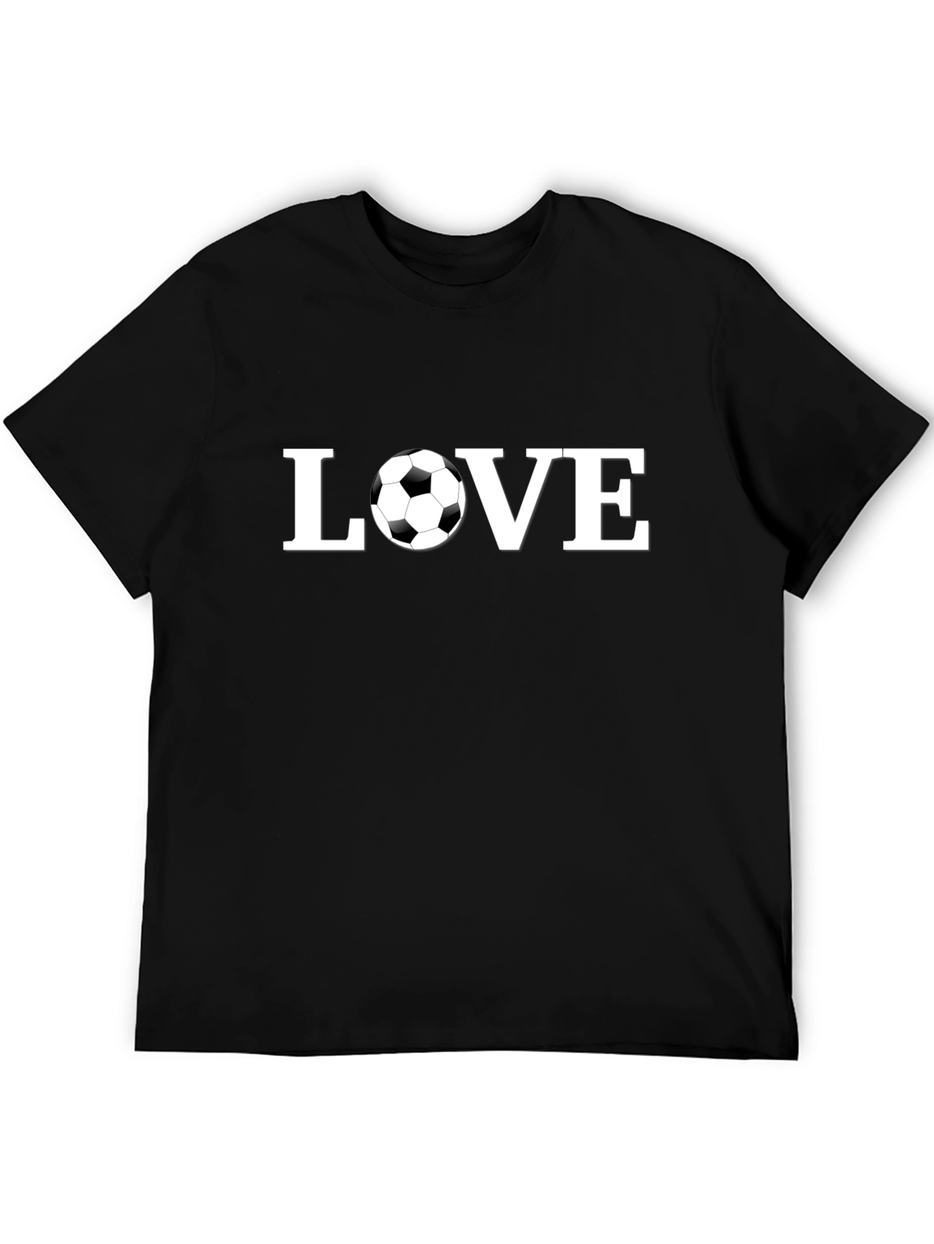 Love Soccer Black T-Shirt