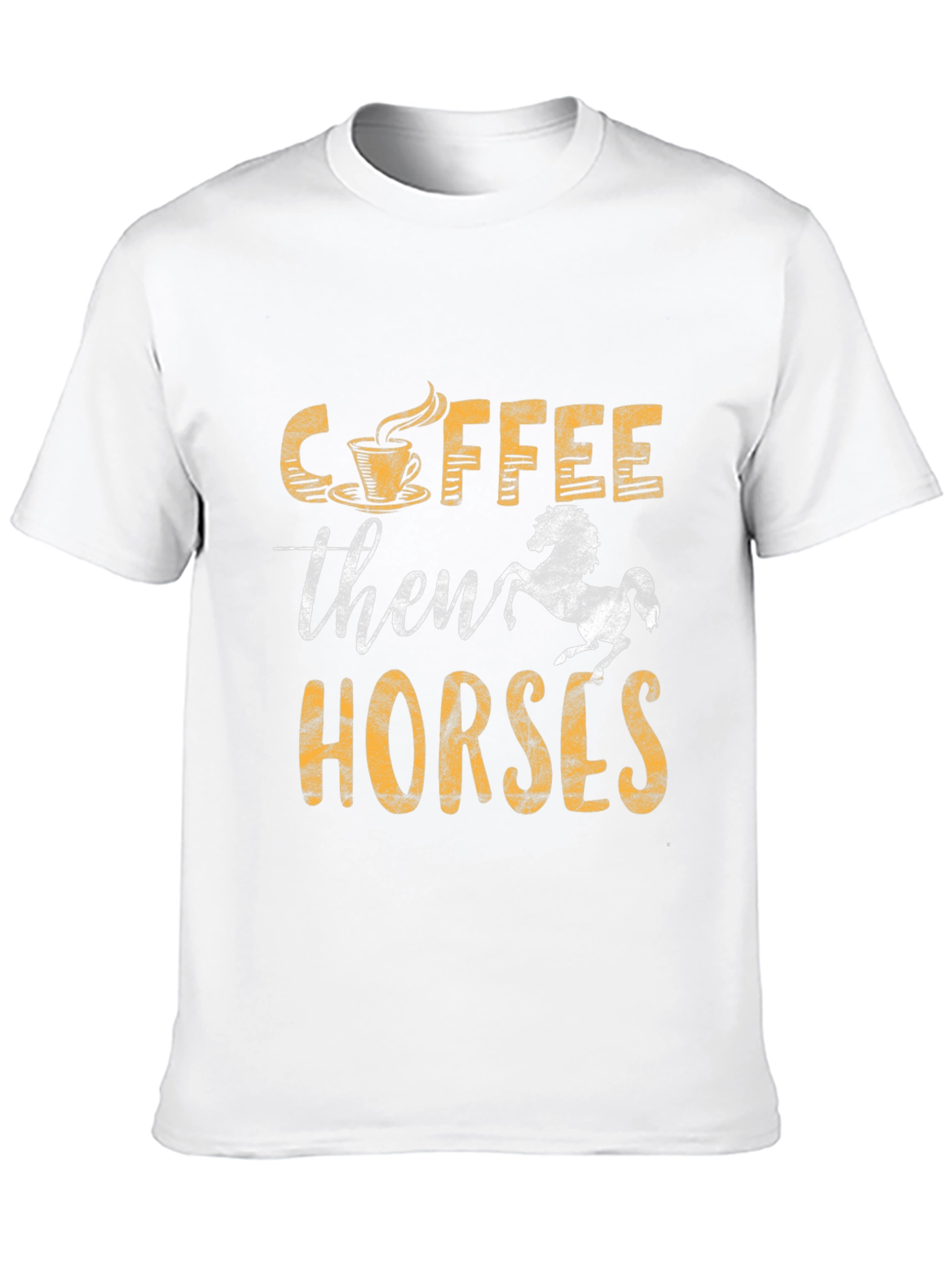 Coffee Then Horses Graphic Tee