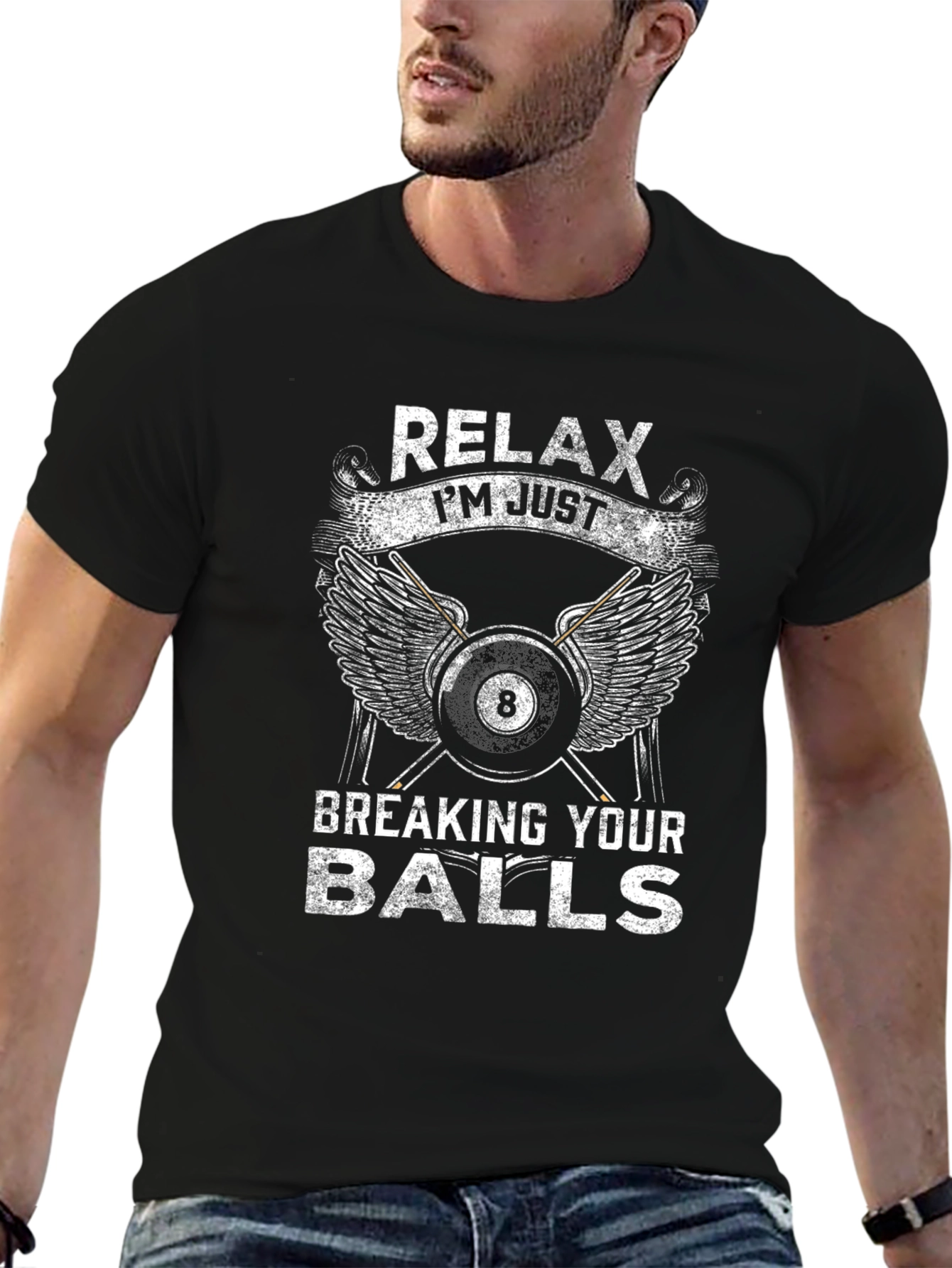 Relax Breaking Balls Graphic T-Shirt