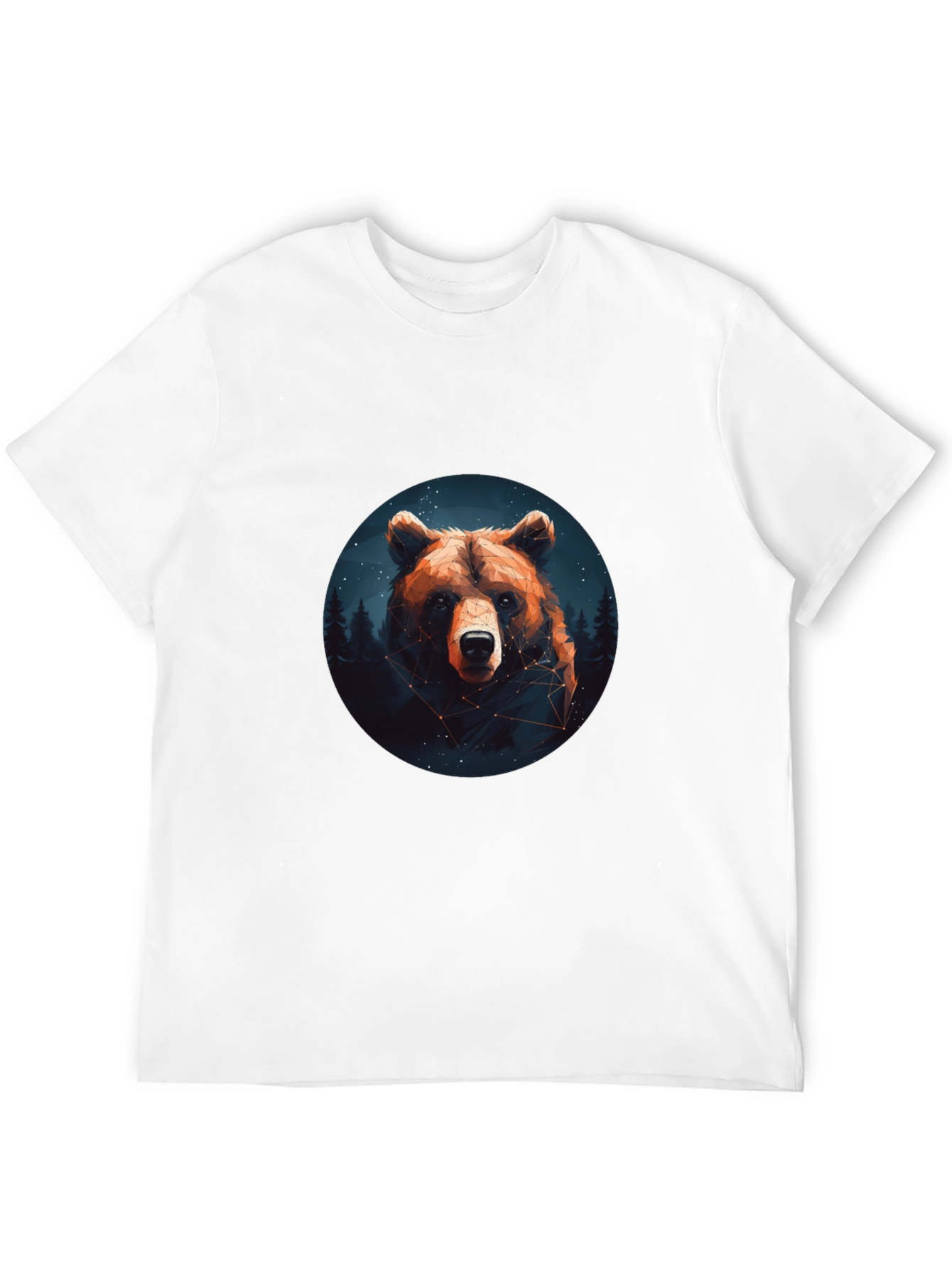 Bear Constellation Graphic Black T-Shirt