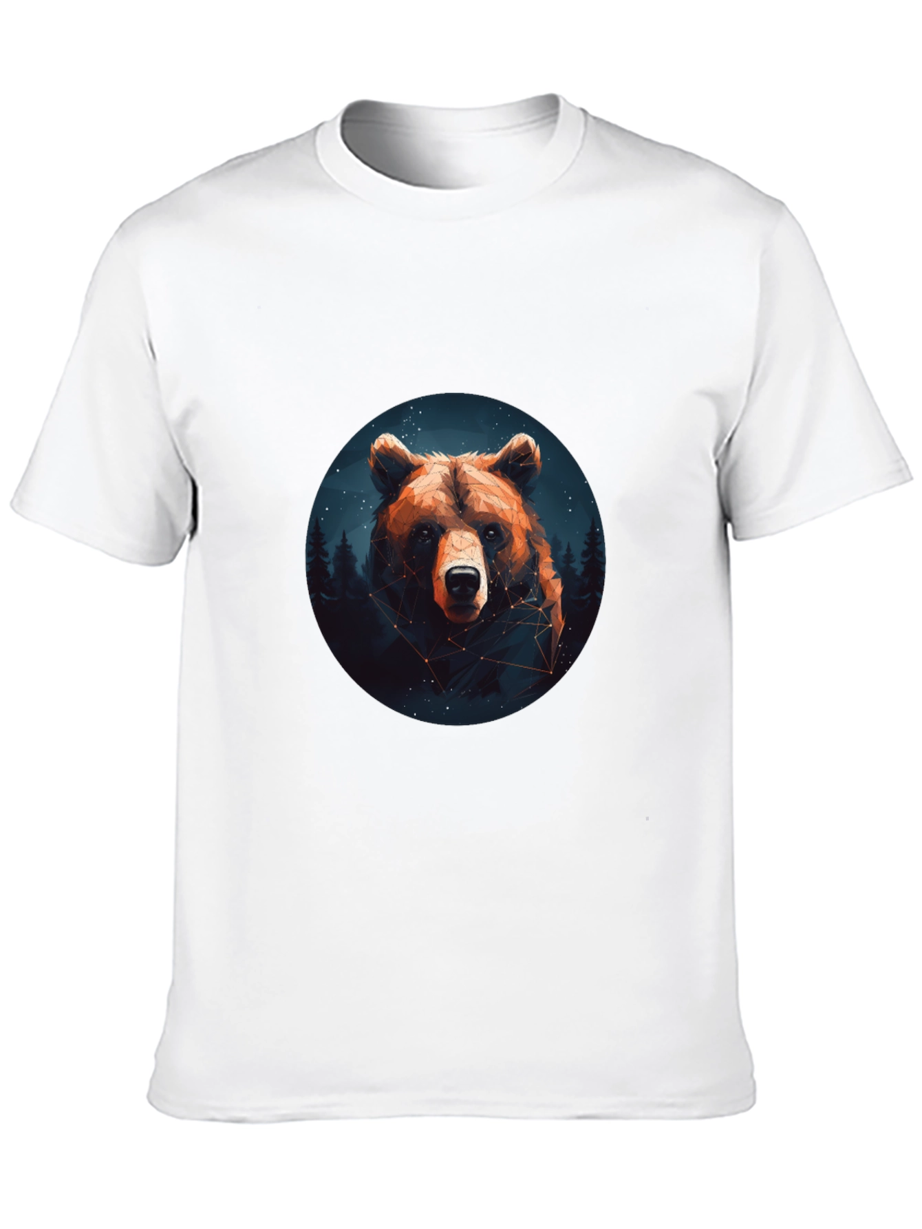 Bear Constellation Graphic Black T-Shirt