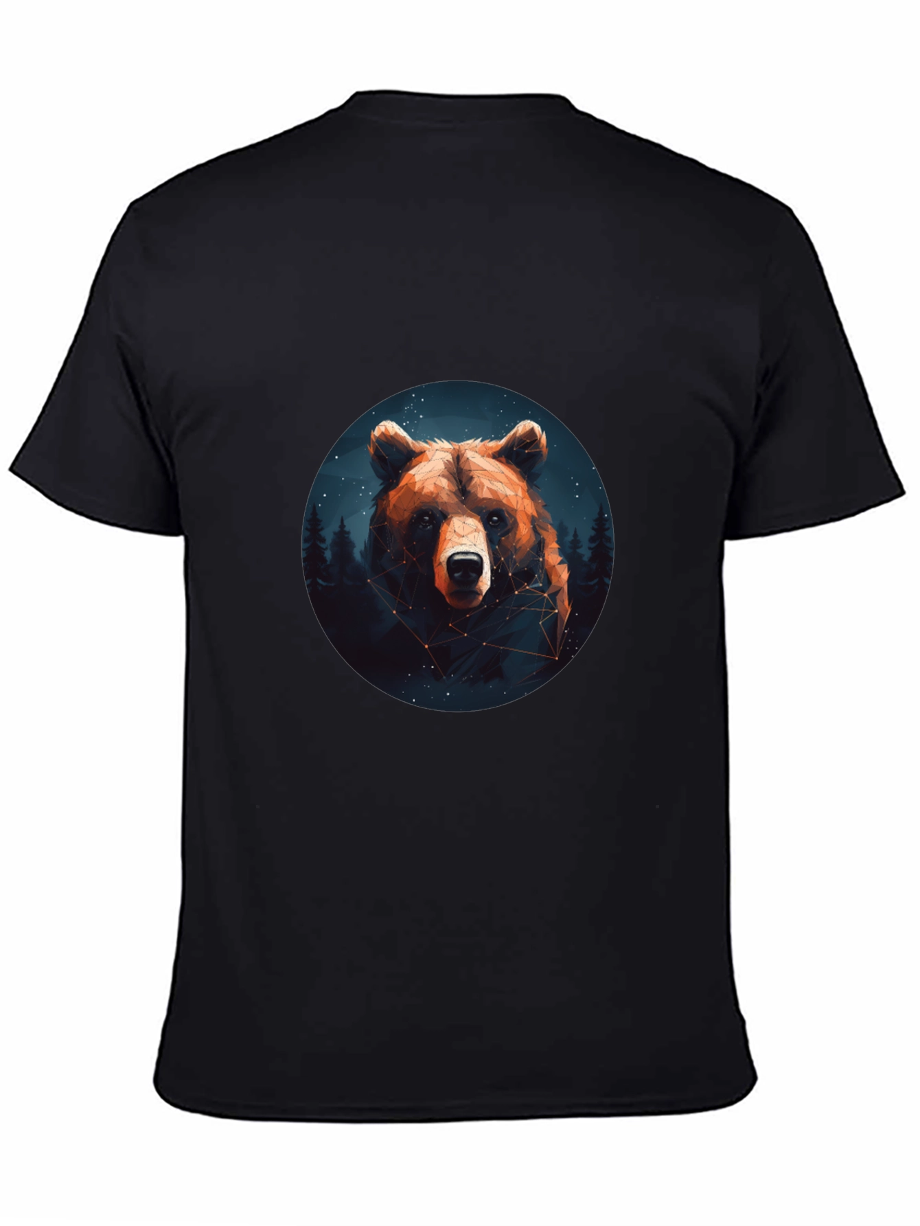 Bear Constellation Graphic Black T-Shirt