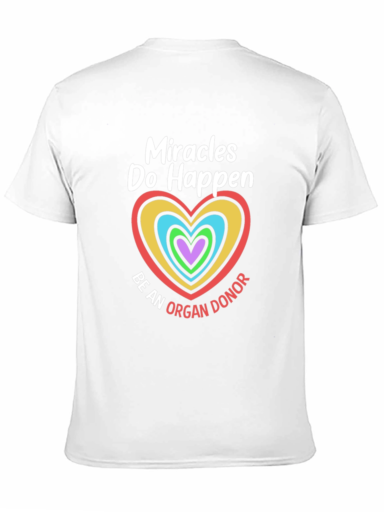 Miracles Happen Organ Donor Graphic T-Shirt