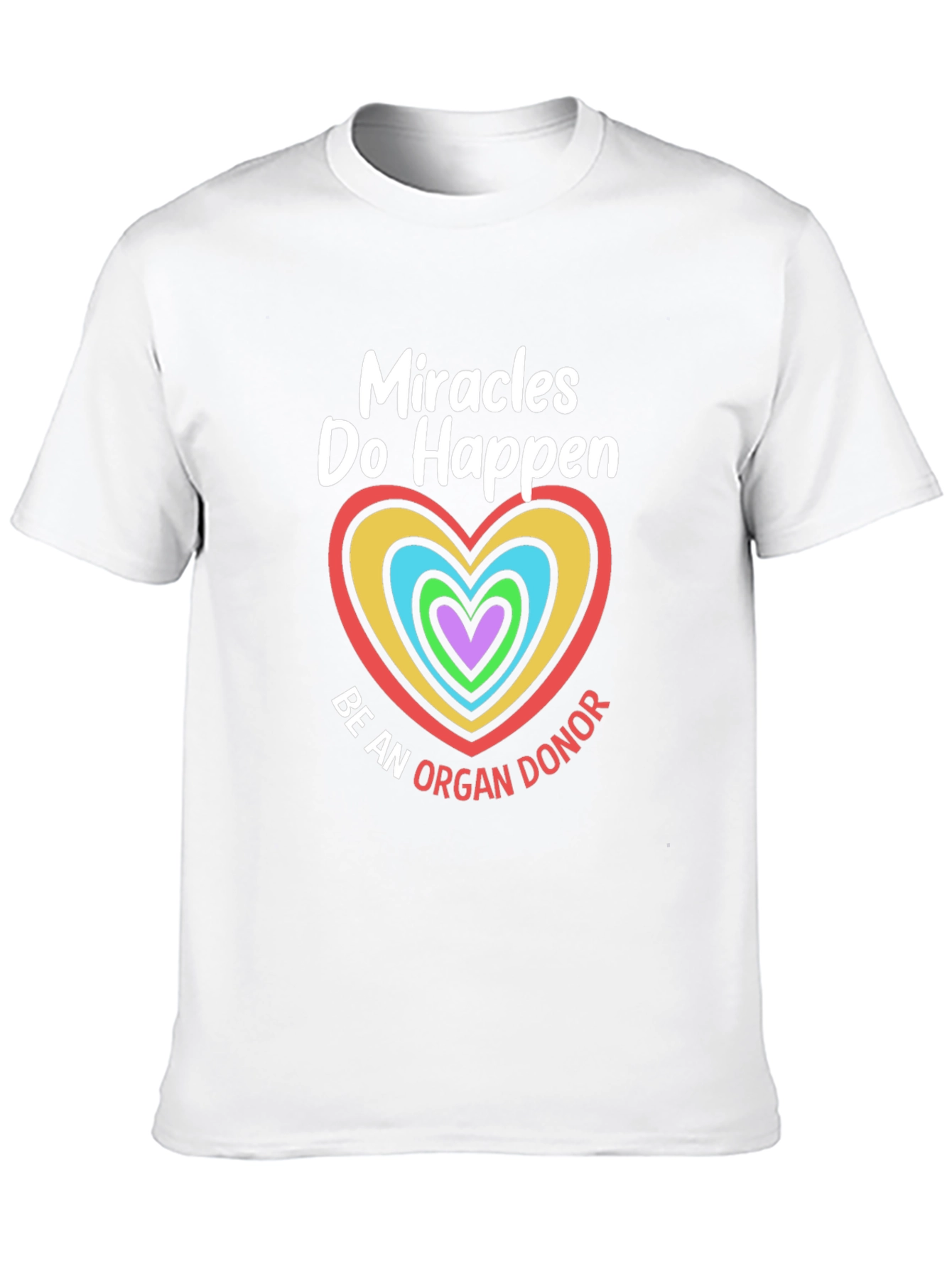 Miracles Happen Organ Donor Graphic T-Shirt