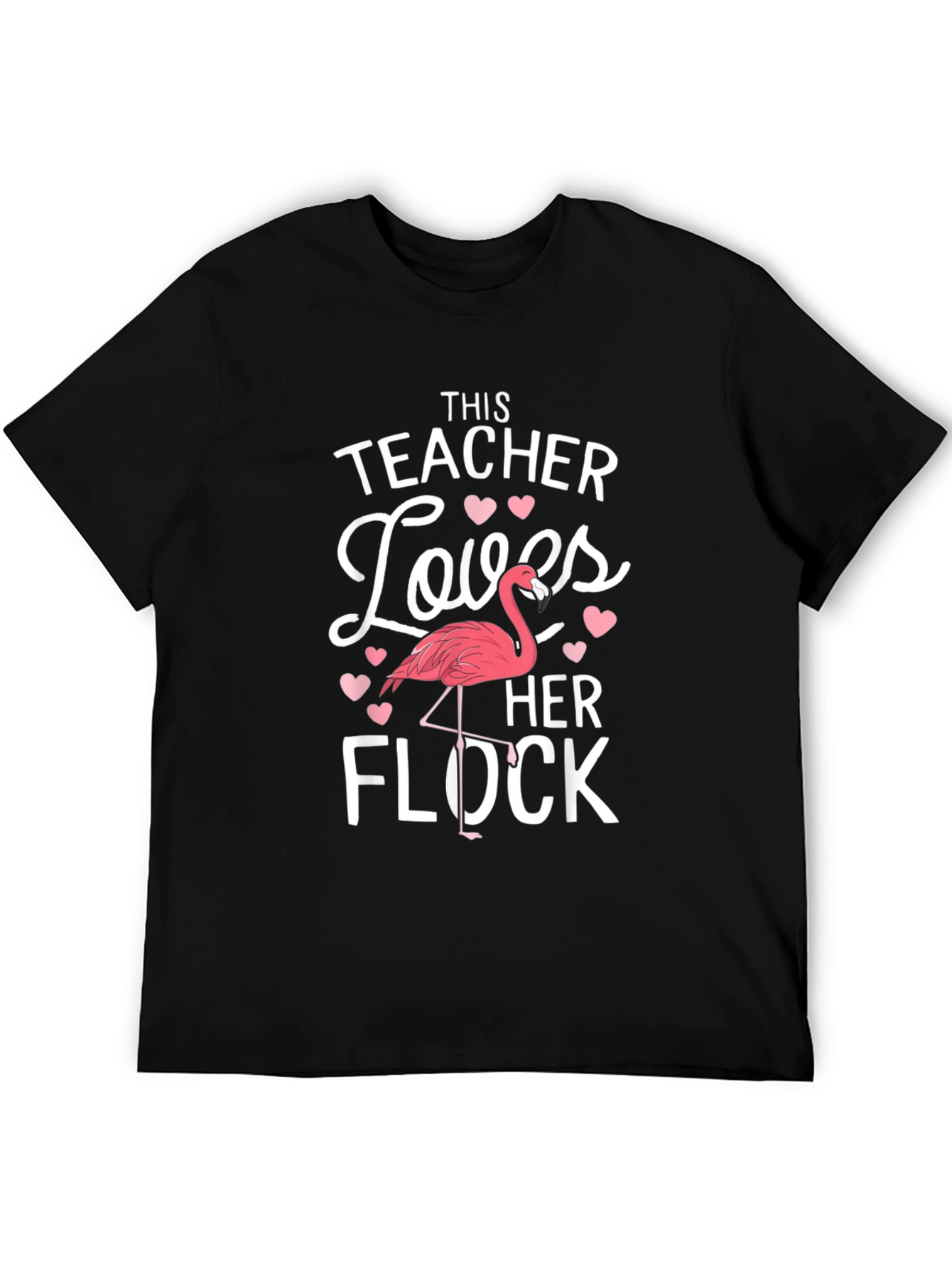Teacher Flamingo T-Shirt - Loves Her Flock
