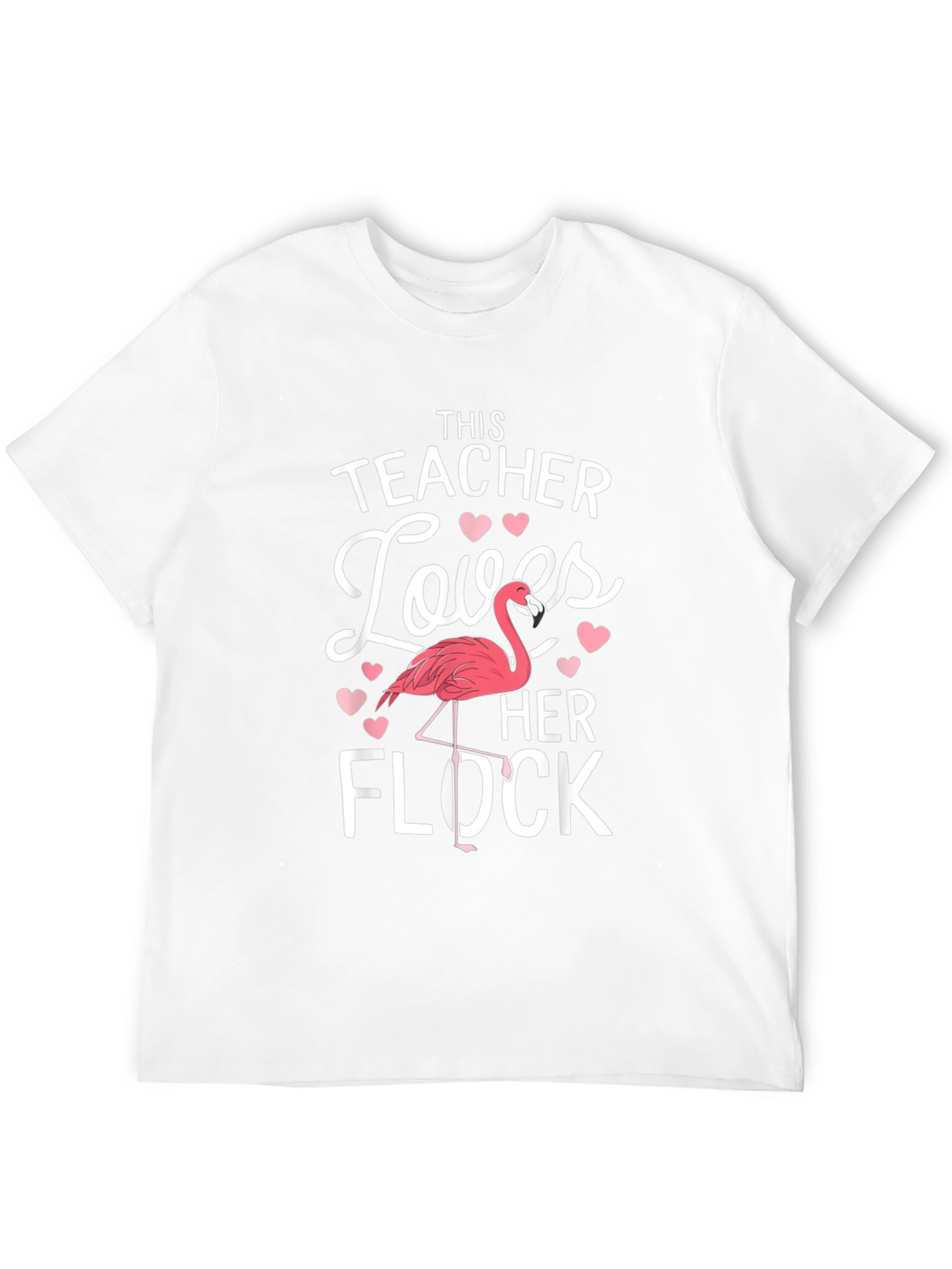 Teacher Flamingo T-Shirt - Loves Her Flock