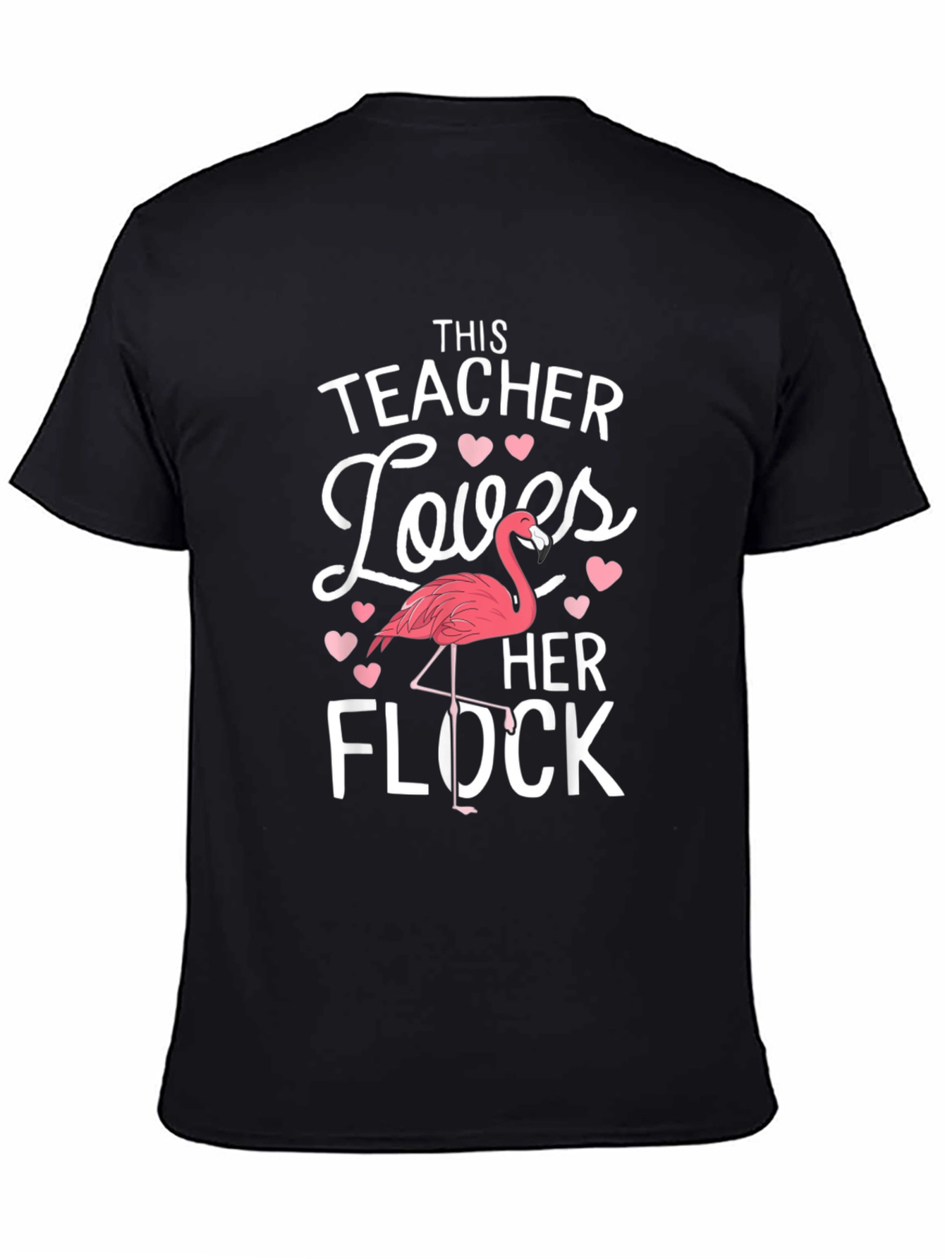 Teacher Flamingo T-Shirt - Loves Her Flock
