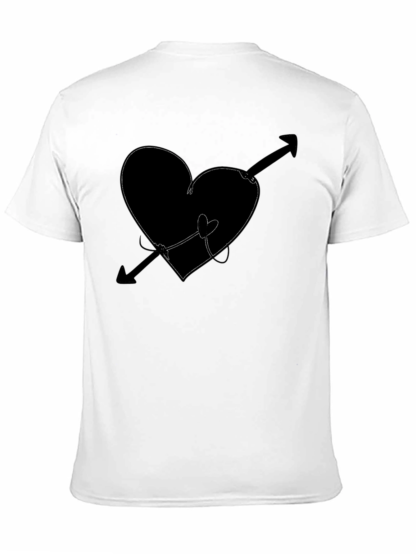 Heart & Arrow Graphic Tee - Black T-Shirt