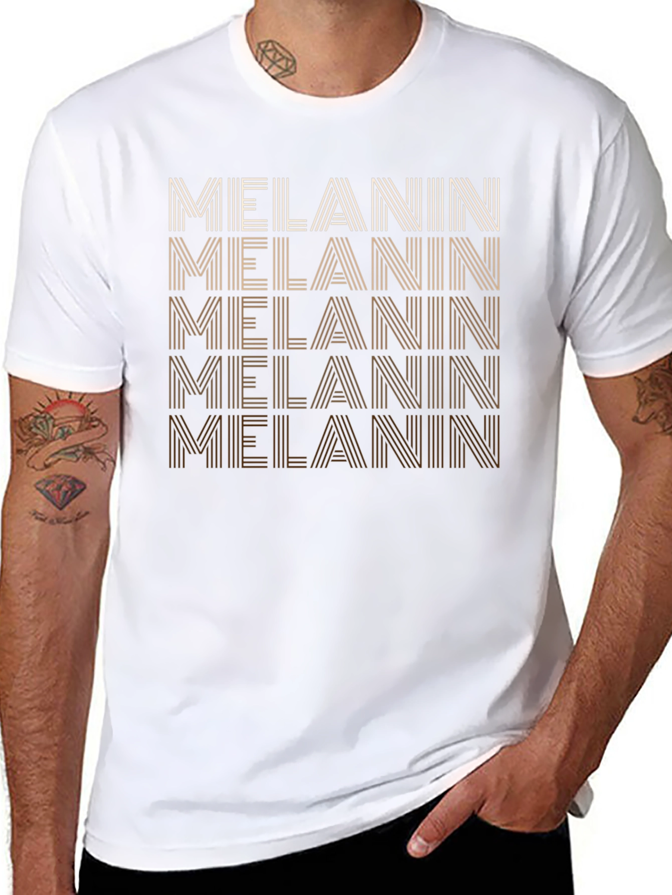 Melanin Graphic T-Shirt - Black