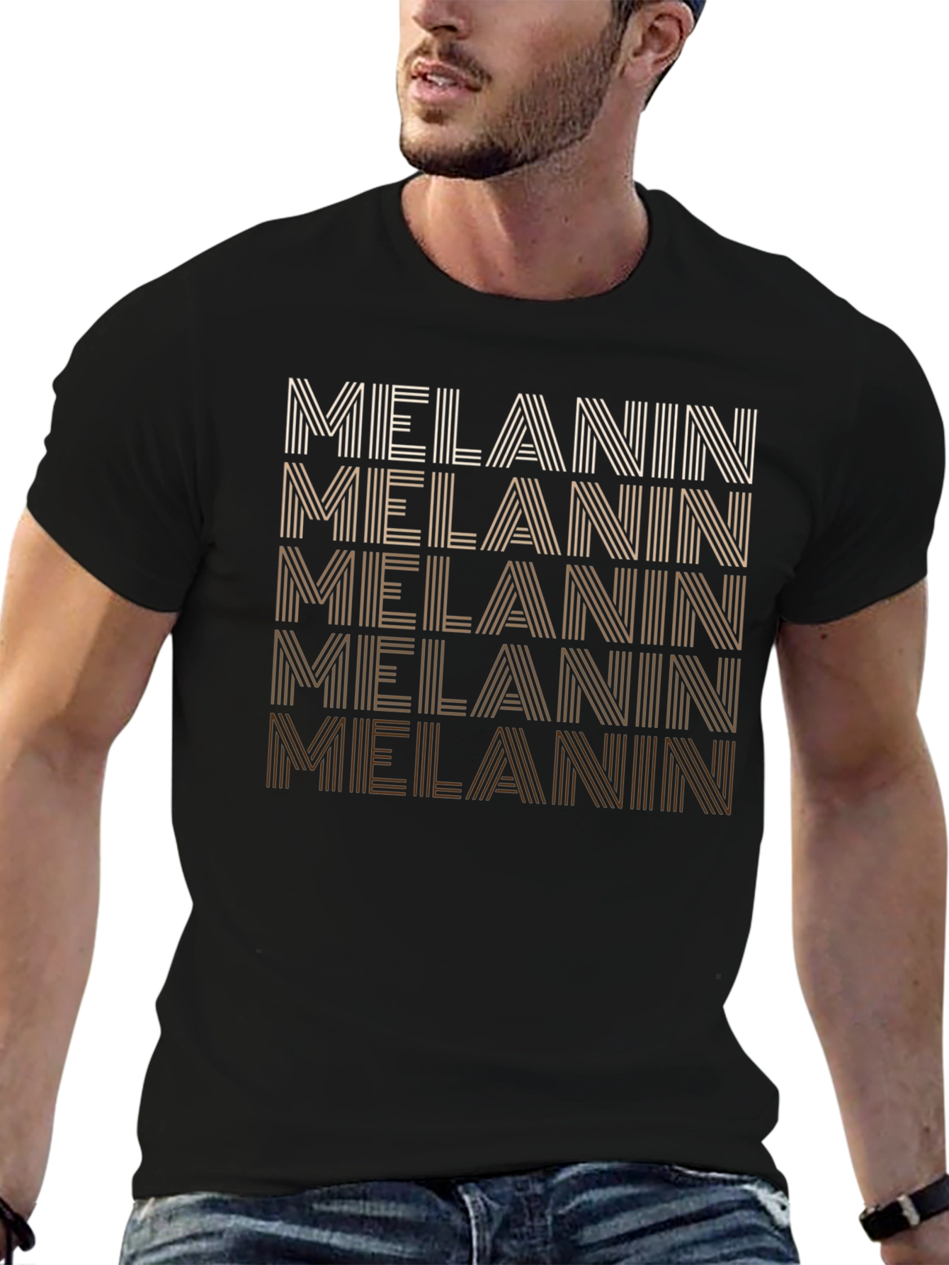 Melanin Graphic T-Shirt - Black