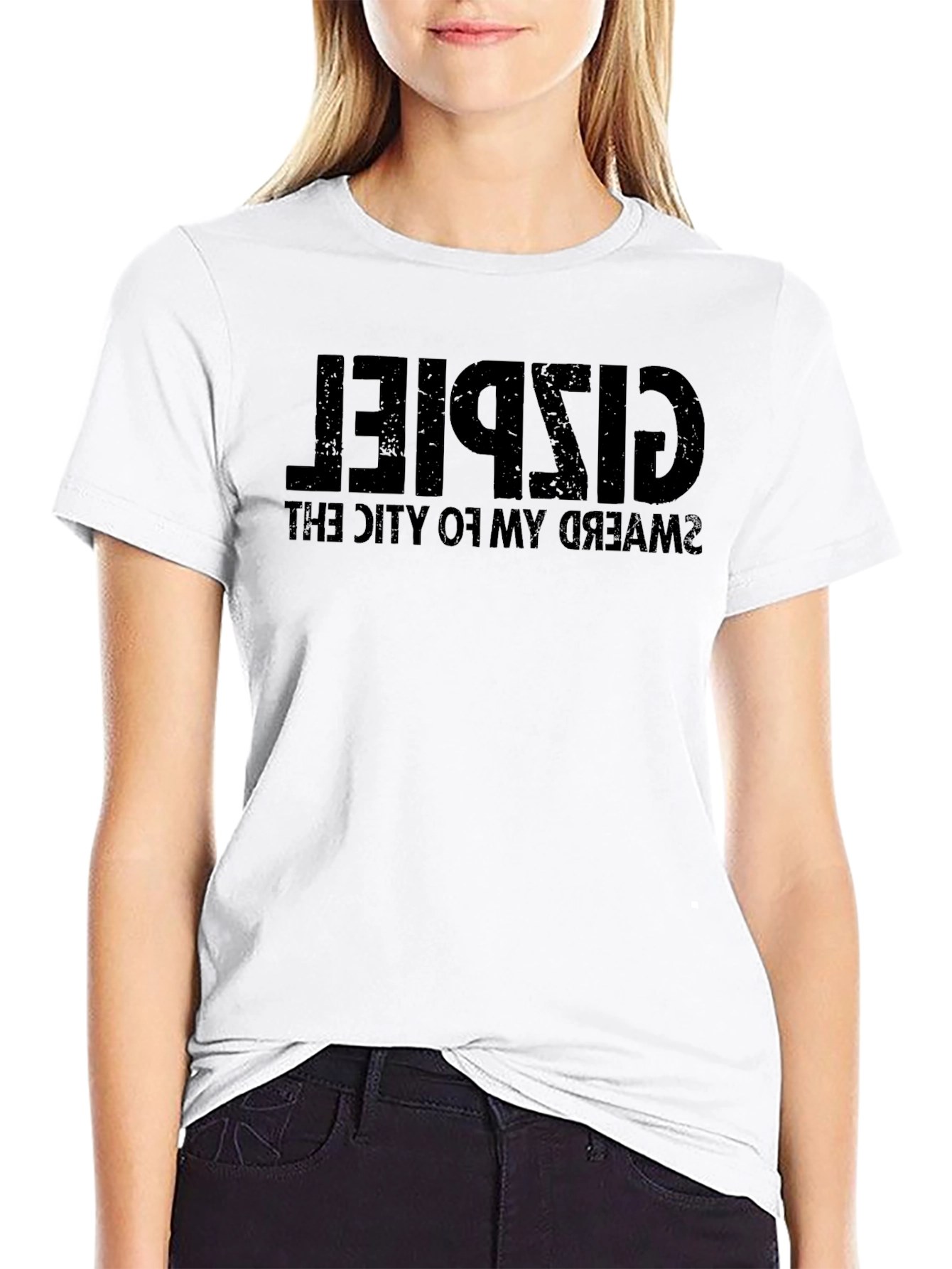 CISPIE the City of My Dreams Black T-Shirt