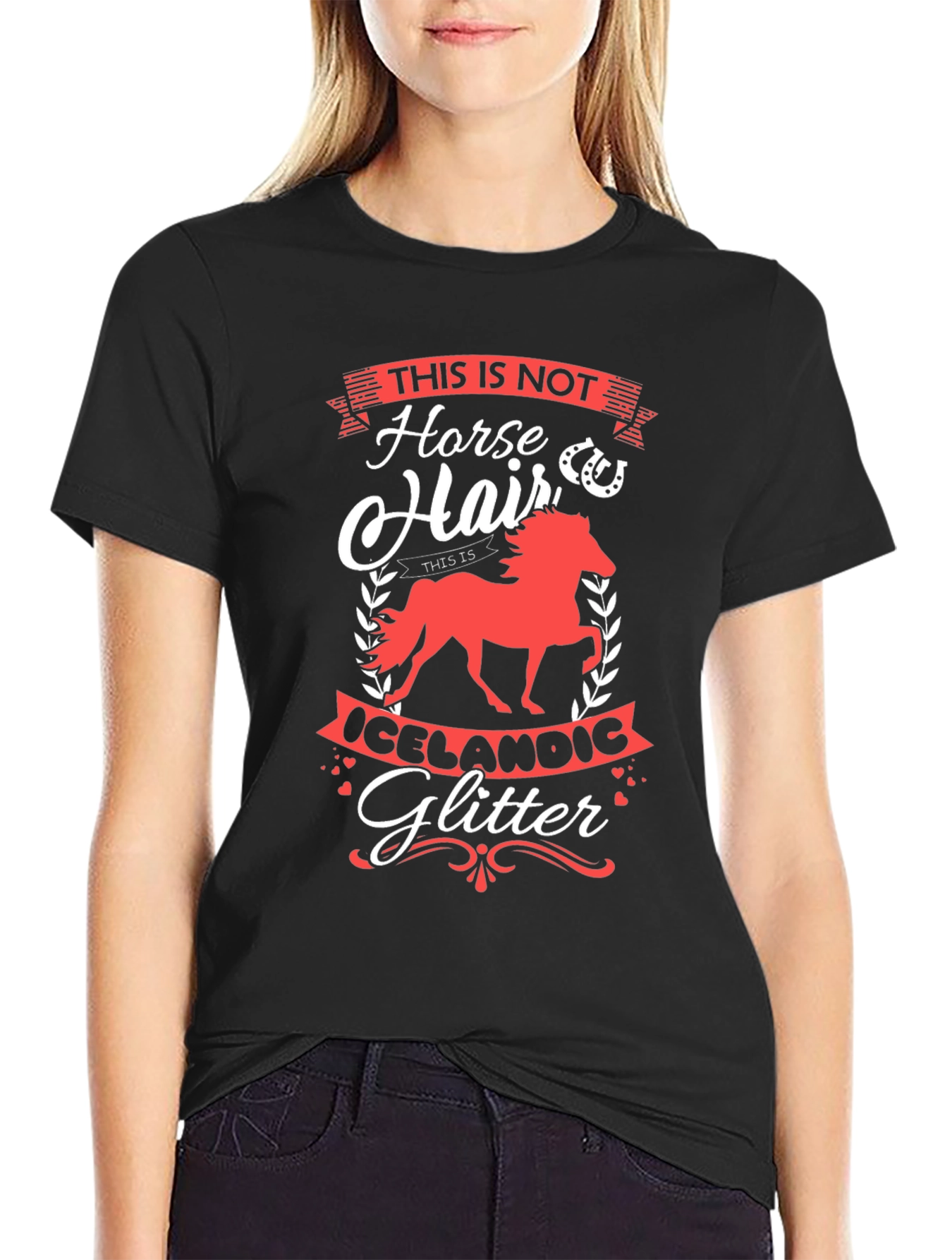 Horse Hair Icelandic Glitter Tee